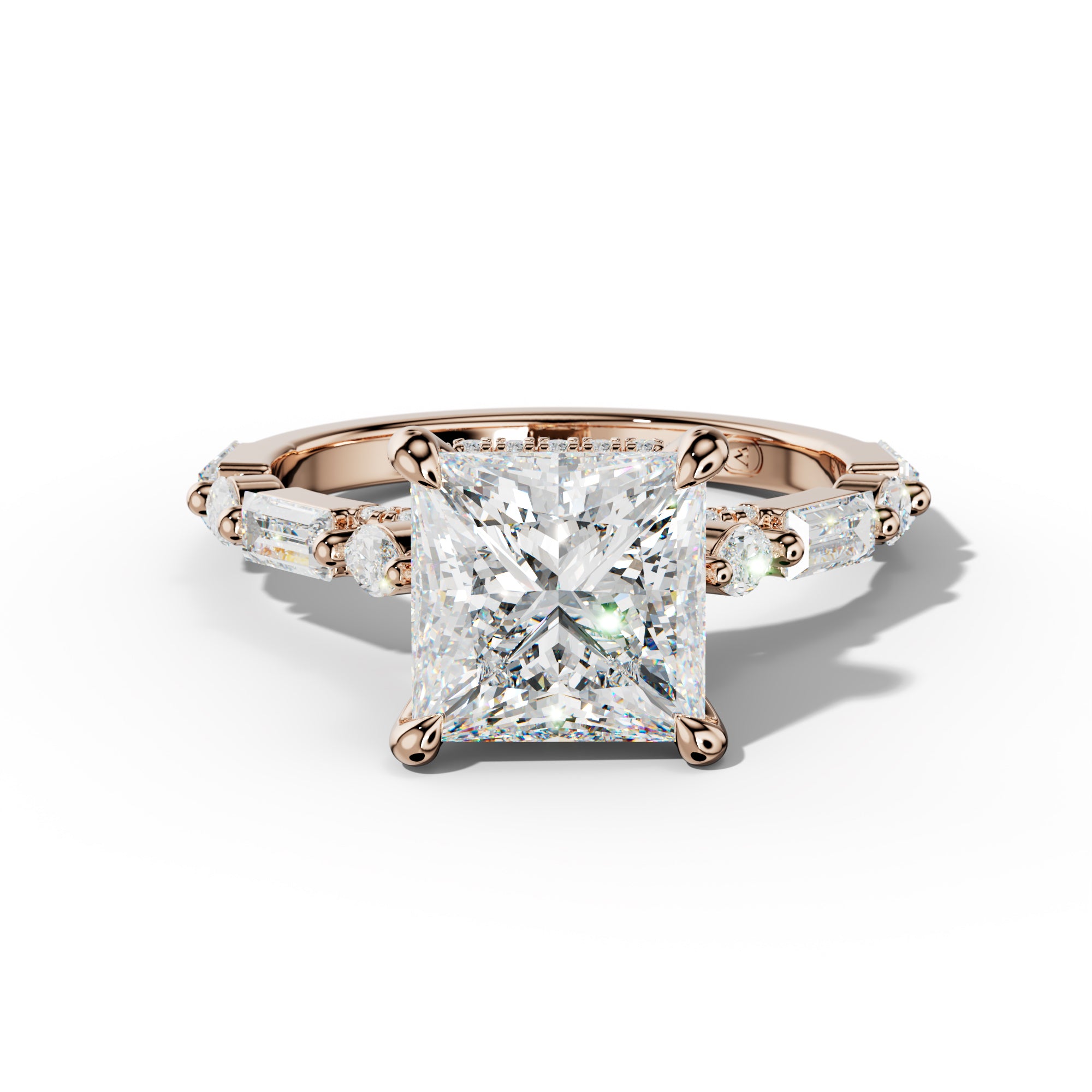 Clara Princess Cut Engagement Ring