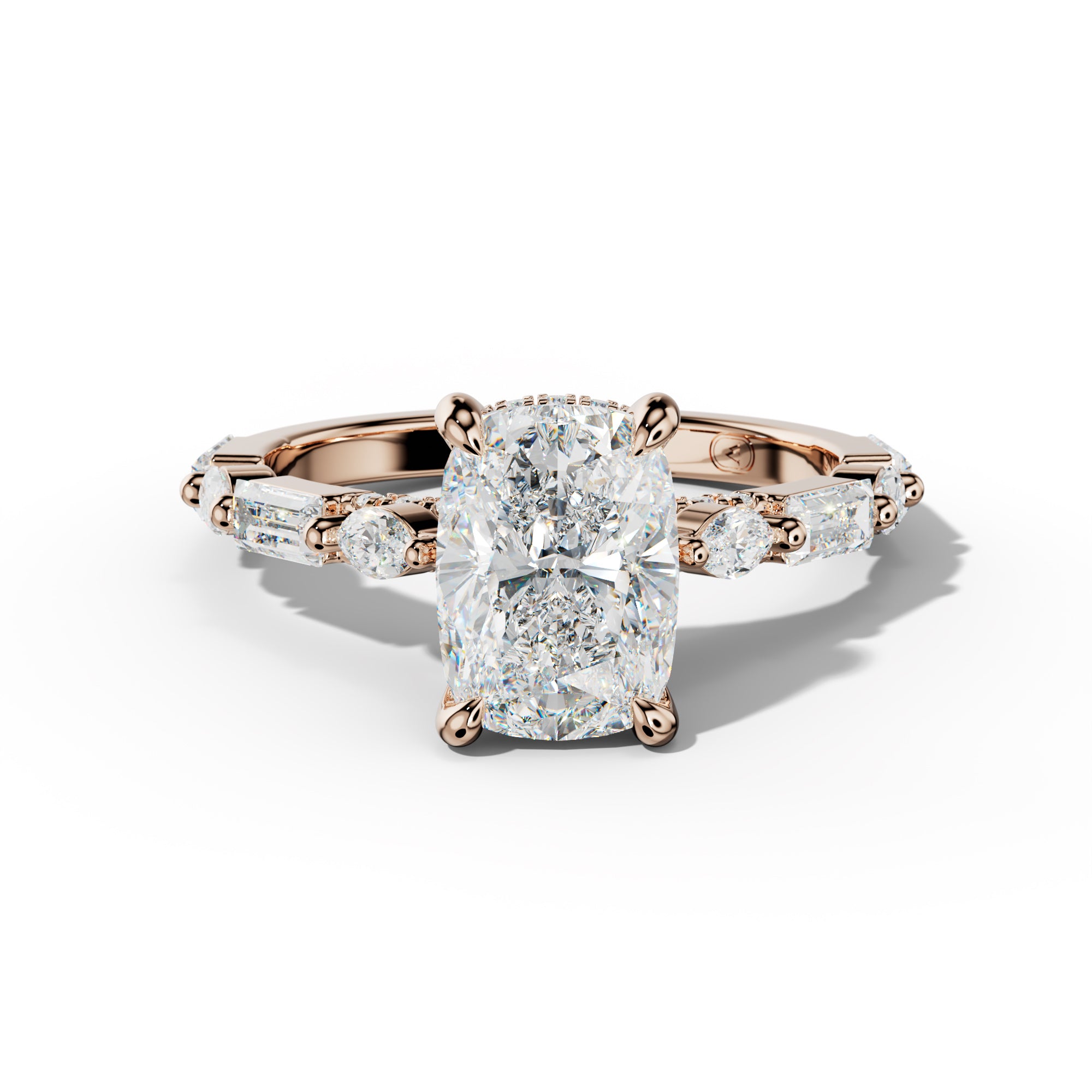 Clara Elongated Cushion Cut Engagement Ring