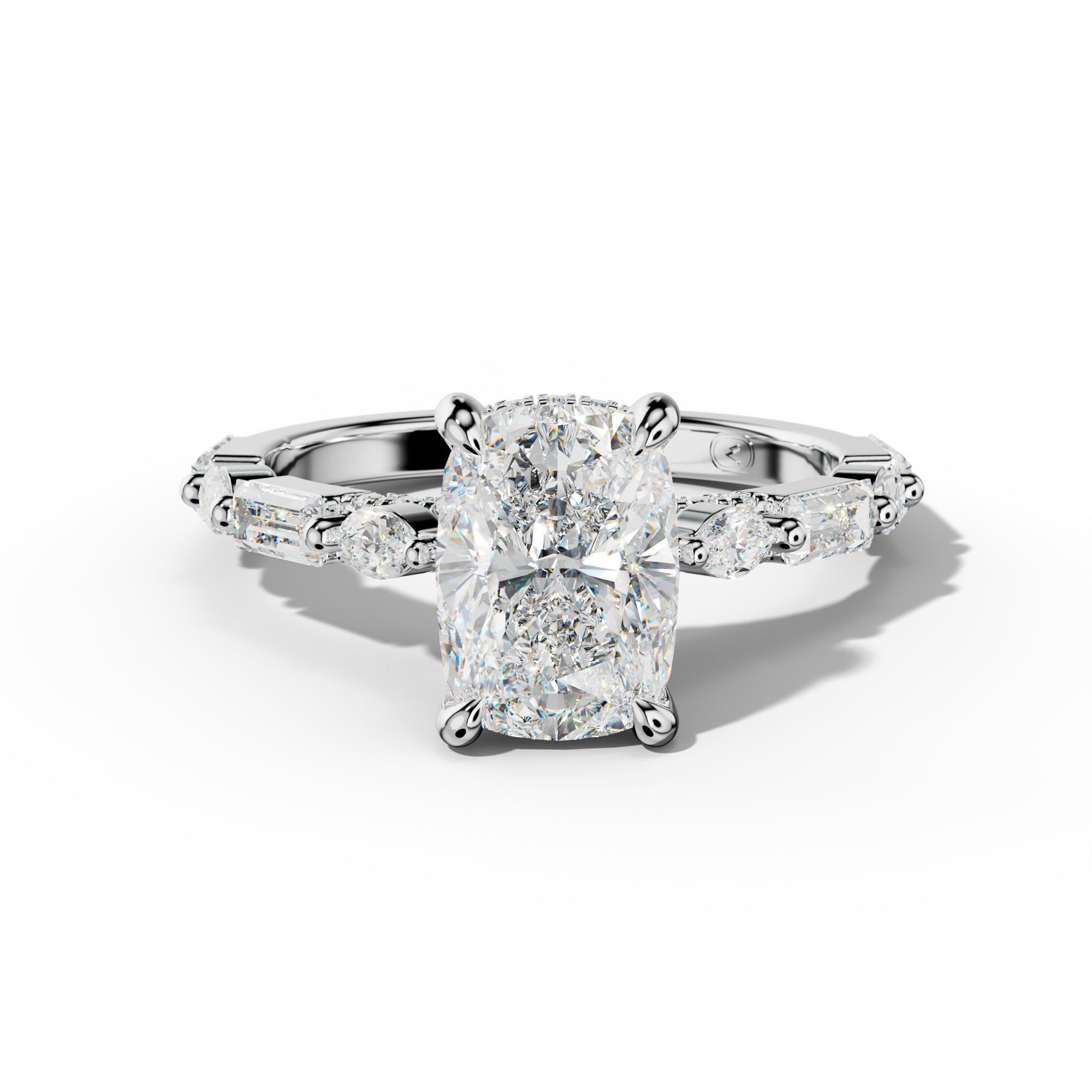Clara Elongated Cushion Cut Engagement Ring