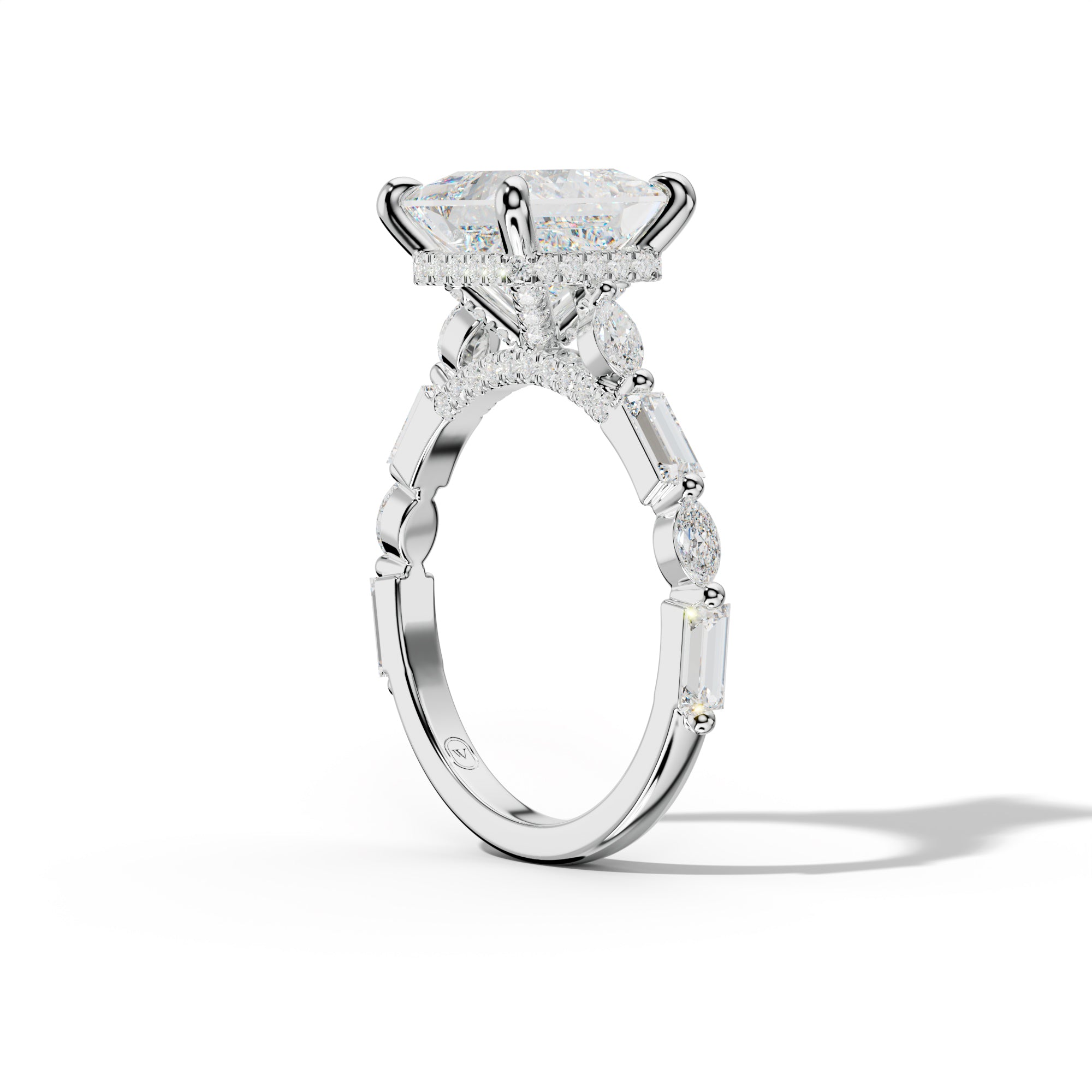 Clara Princess Cut Engagement Ring