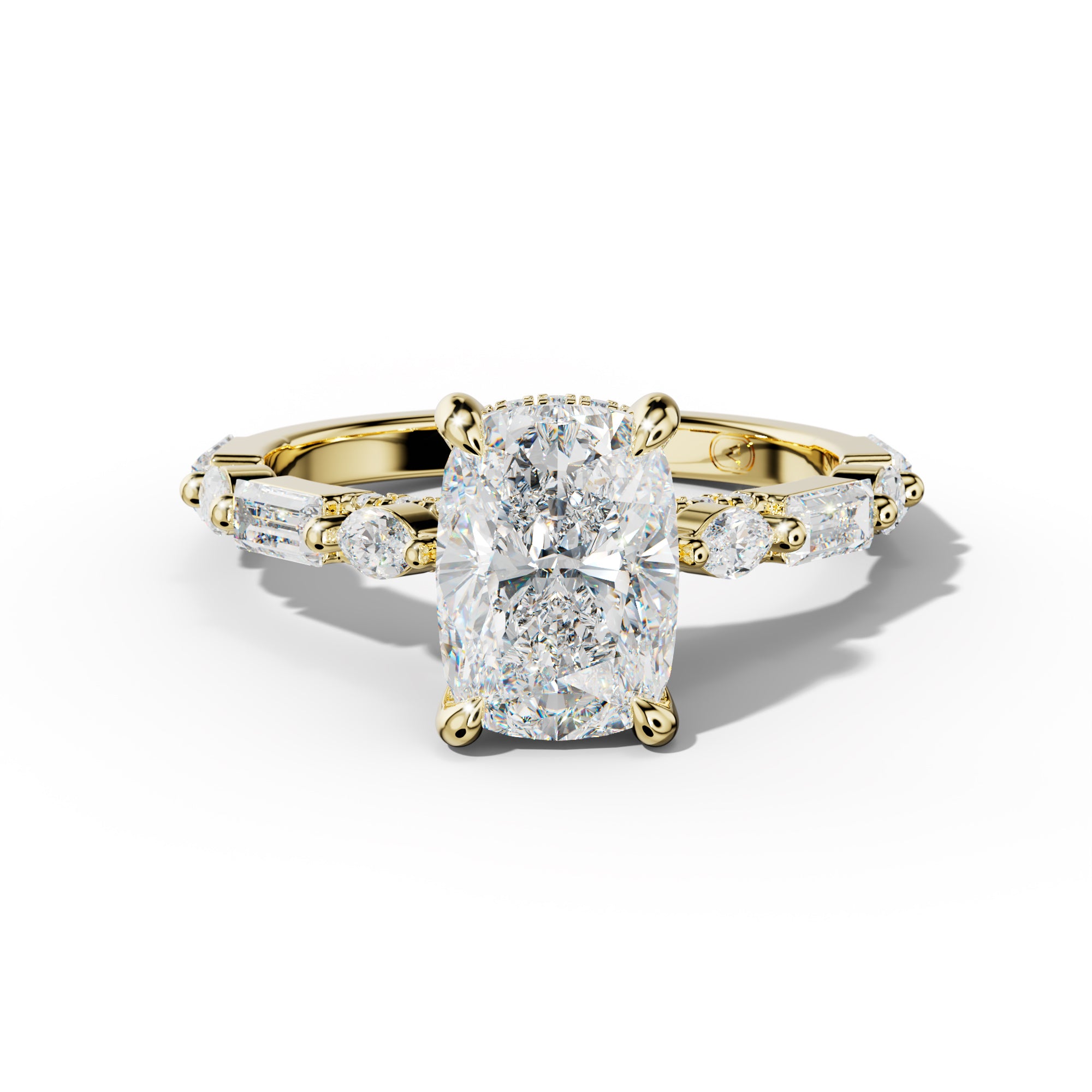 Clara Elongated Cushion Cut Engagement Ring