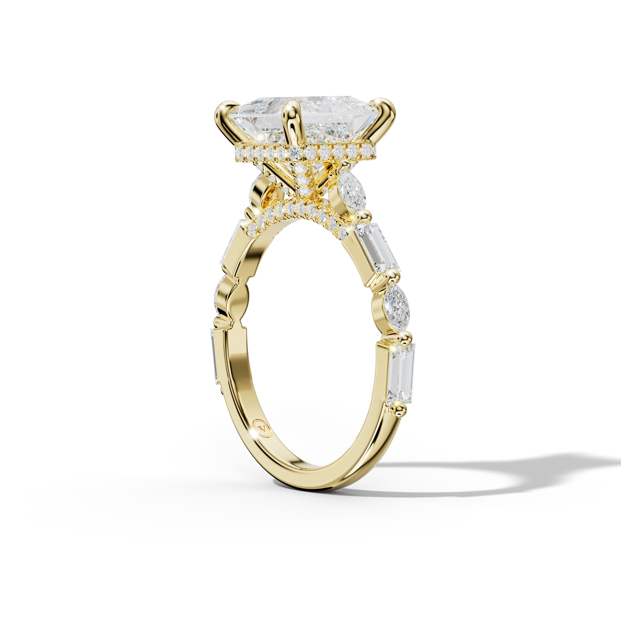 Clara Princess Cut Engagement Ring