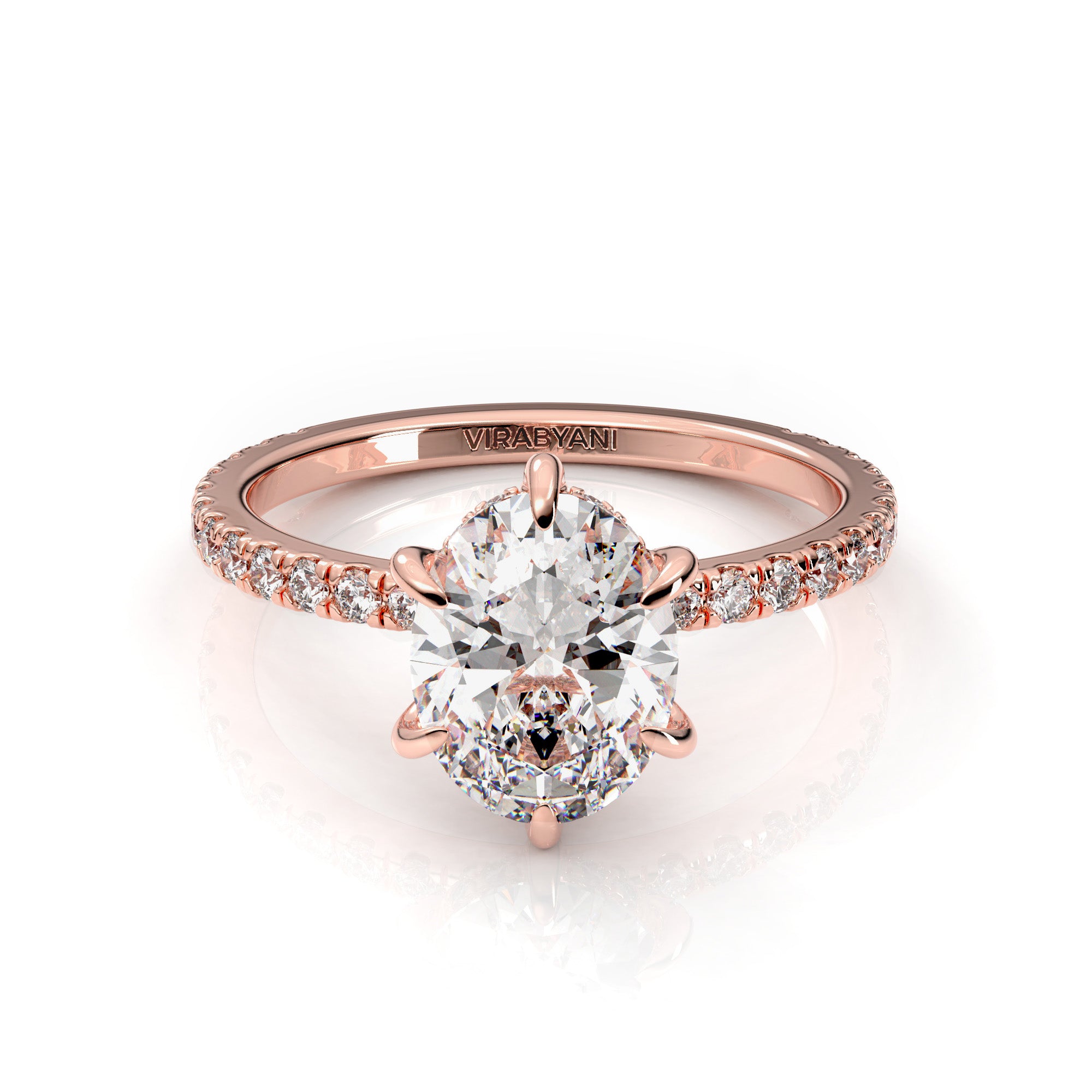 Alessandra Oval Diamond Engagement Ring