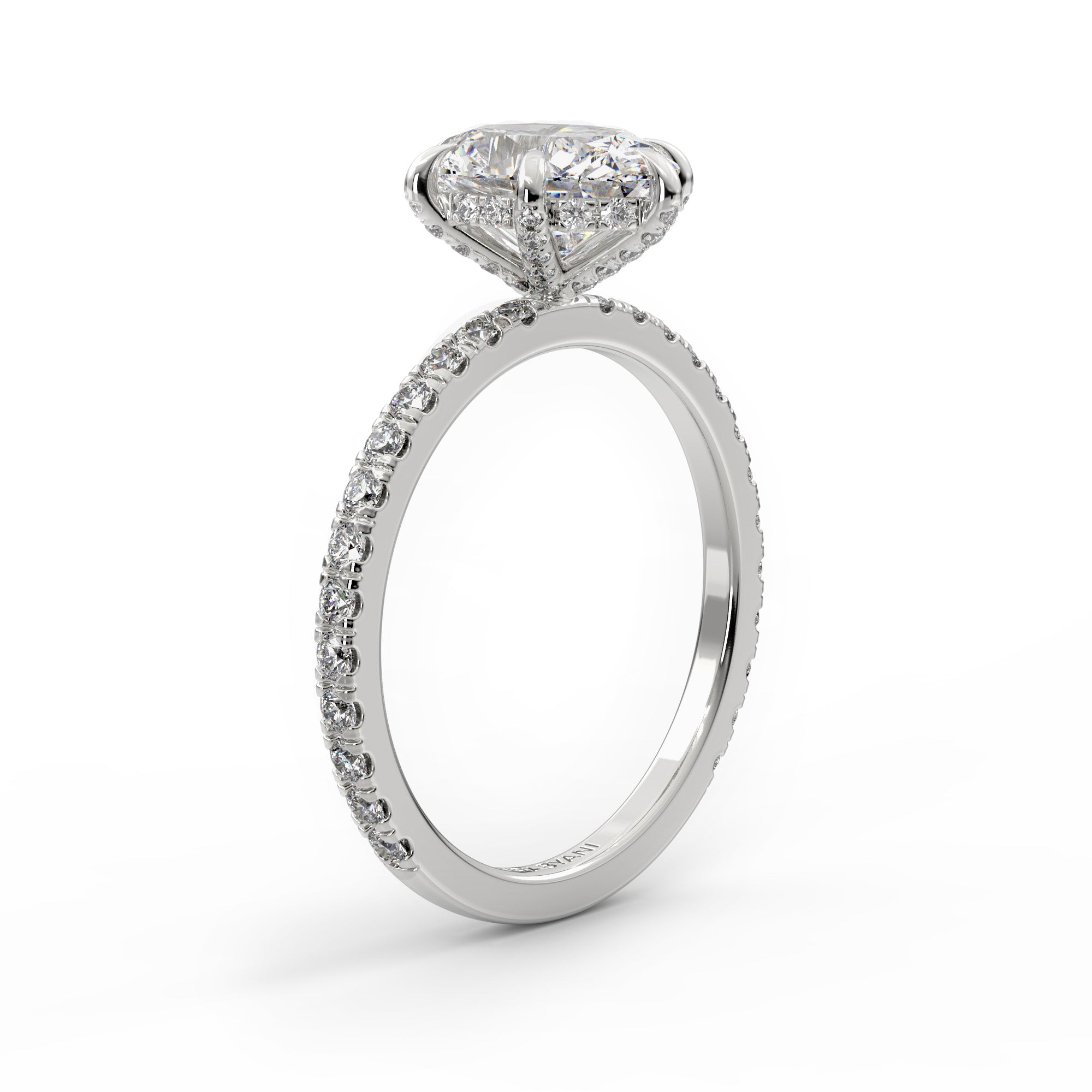 Alessandra Oval Diamond Engagement Ring-VIRABYANI