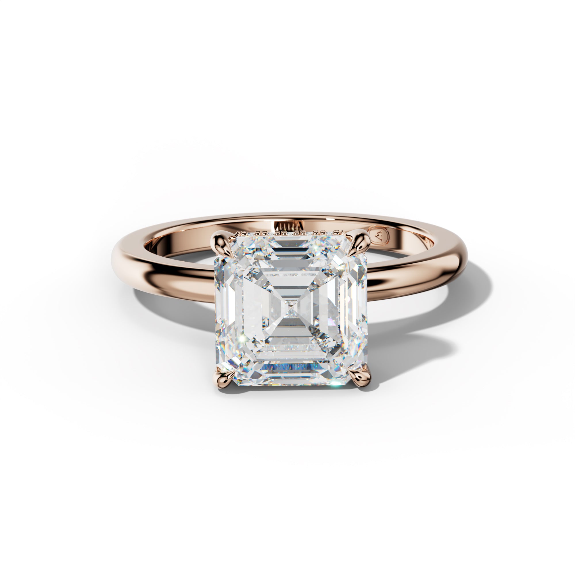 Reese Asscher Cut  Engagement Ring
