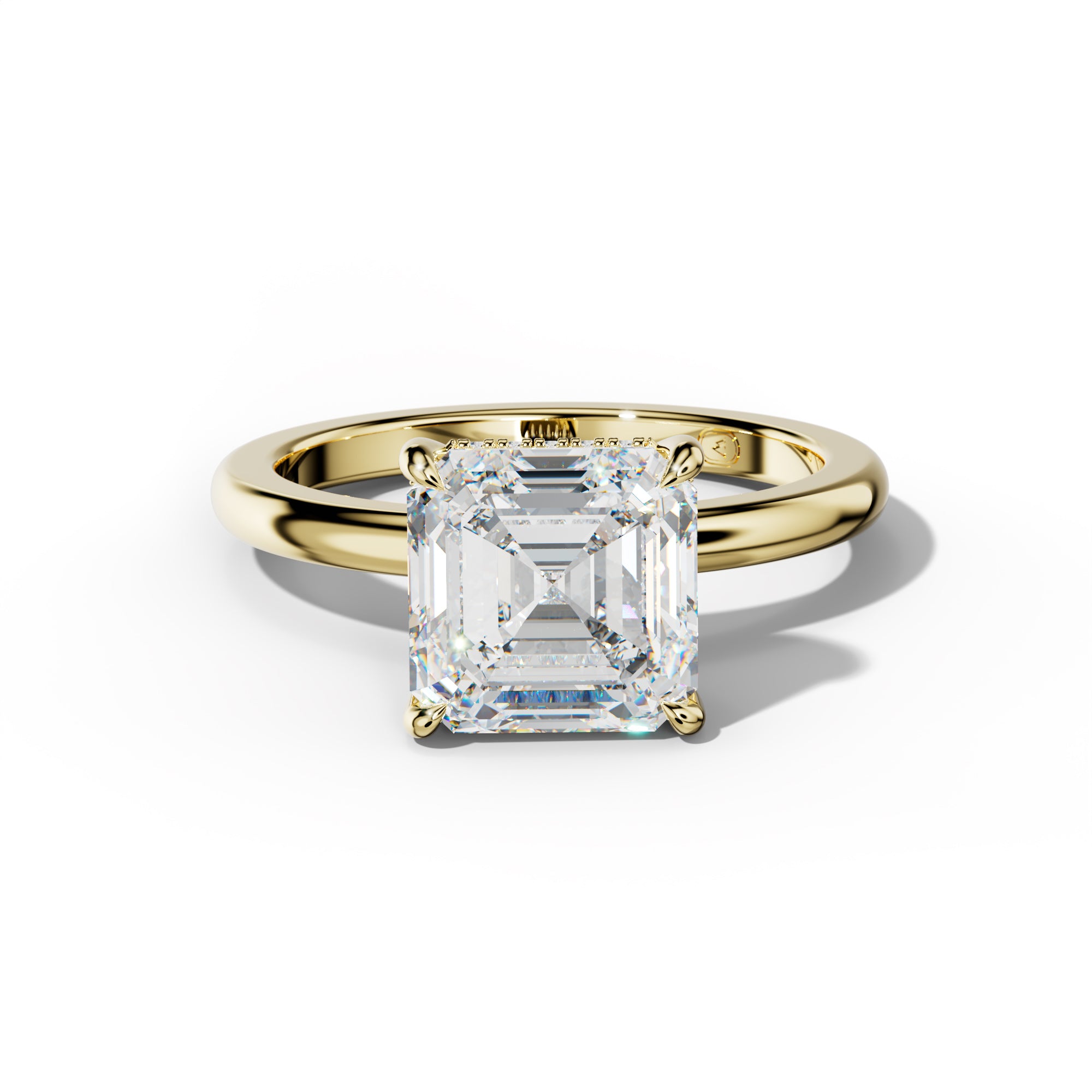 Reese Asscher Cut  Engagement Ring