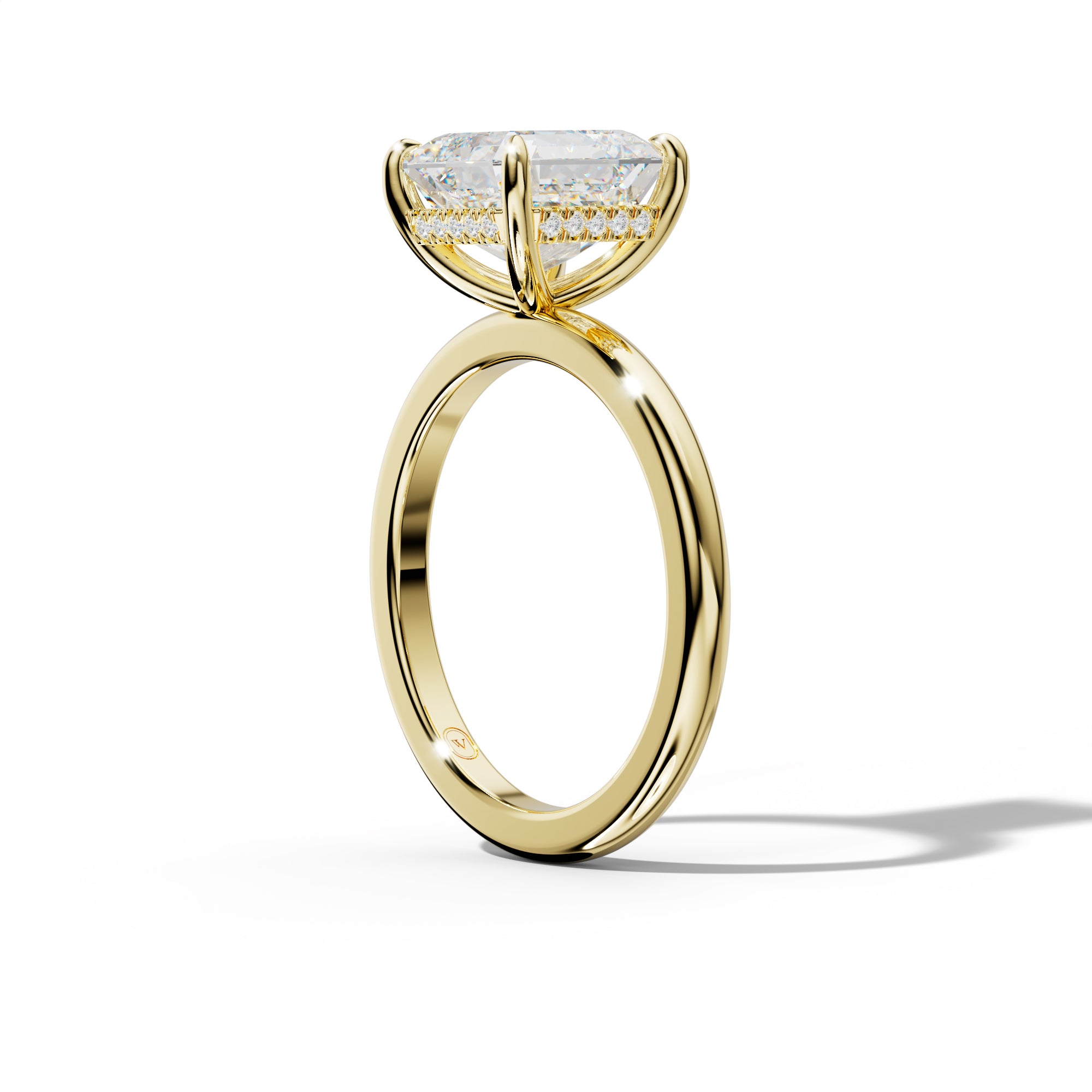 Reese Asscher Cut  Engagement Ring