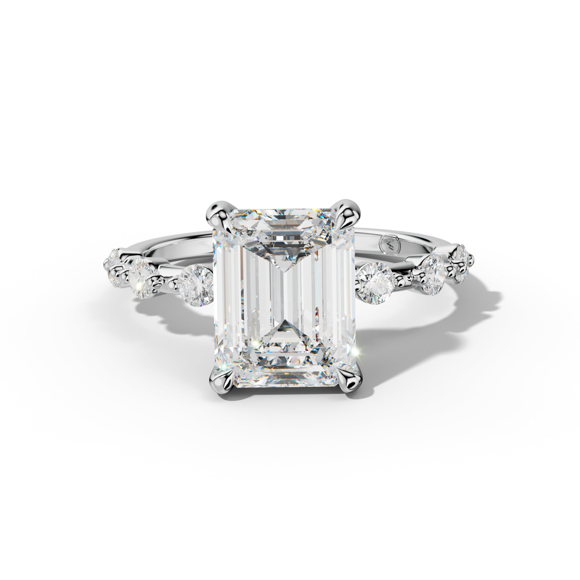 Scarlett Emerald Cut Diamond Engagement Ring