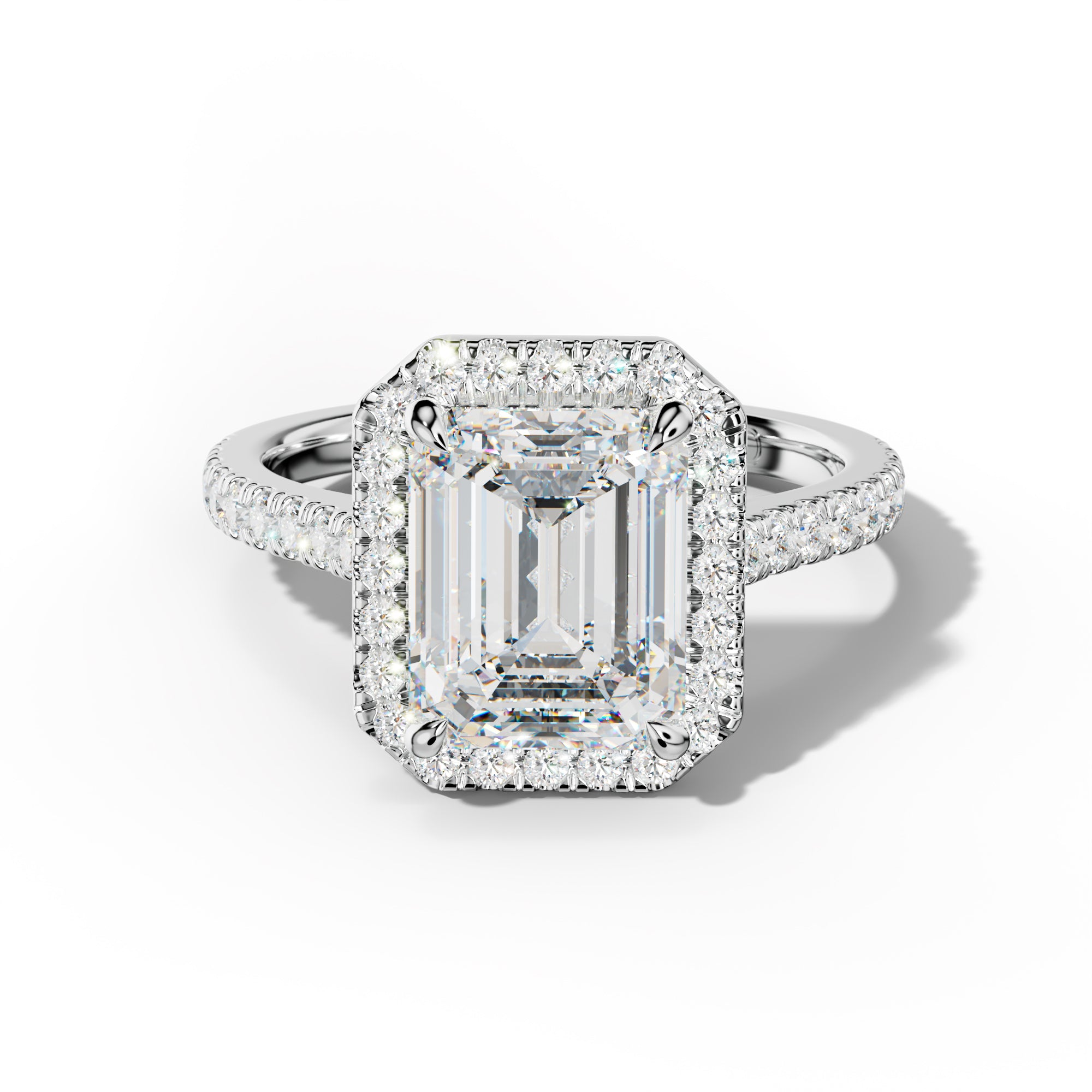 Aspen Emerald Cut Engagement Ring