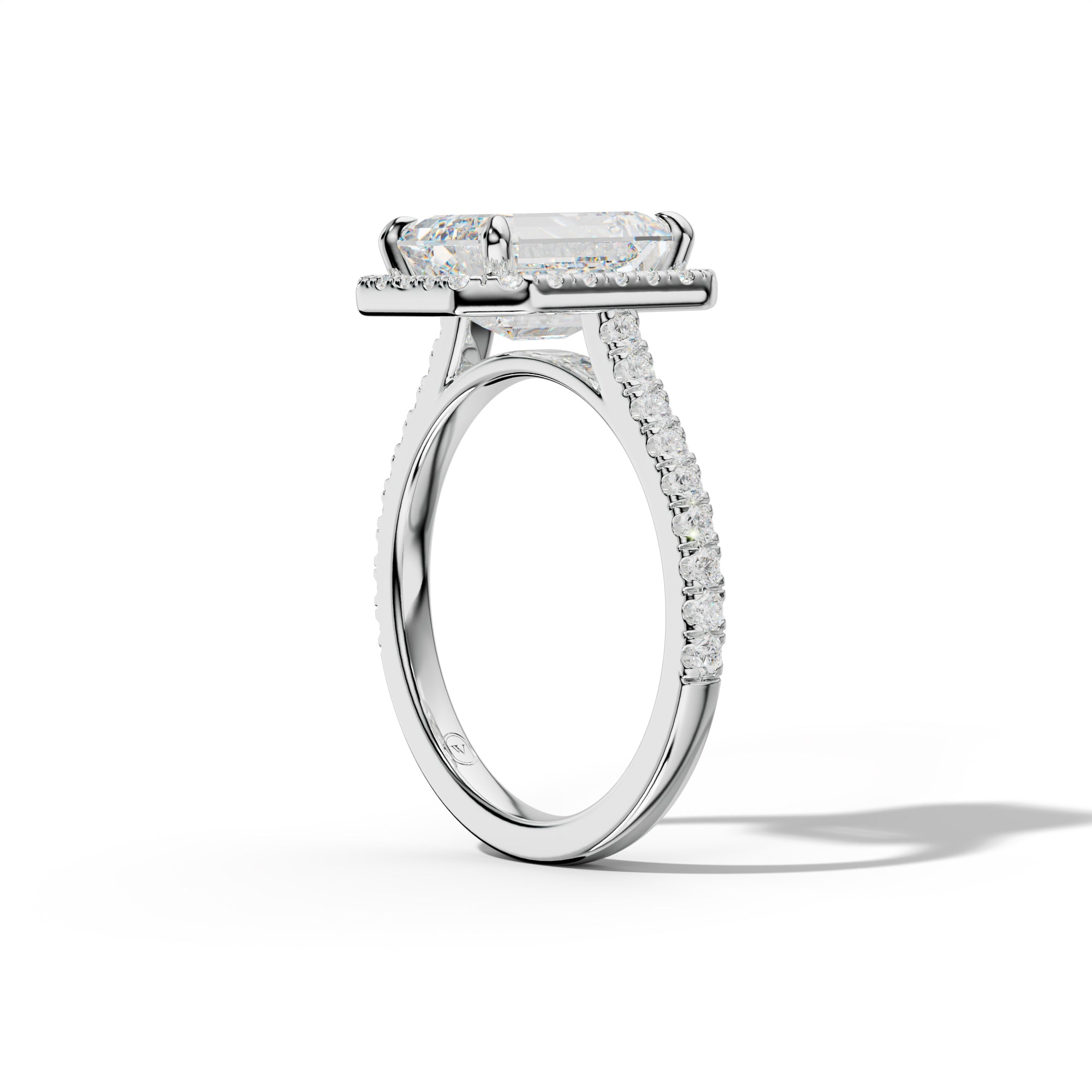 Aspen Emerald Cut Engagement Ring