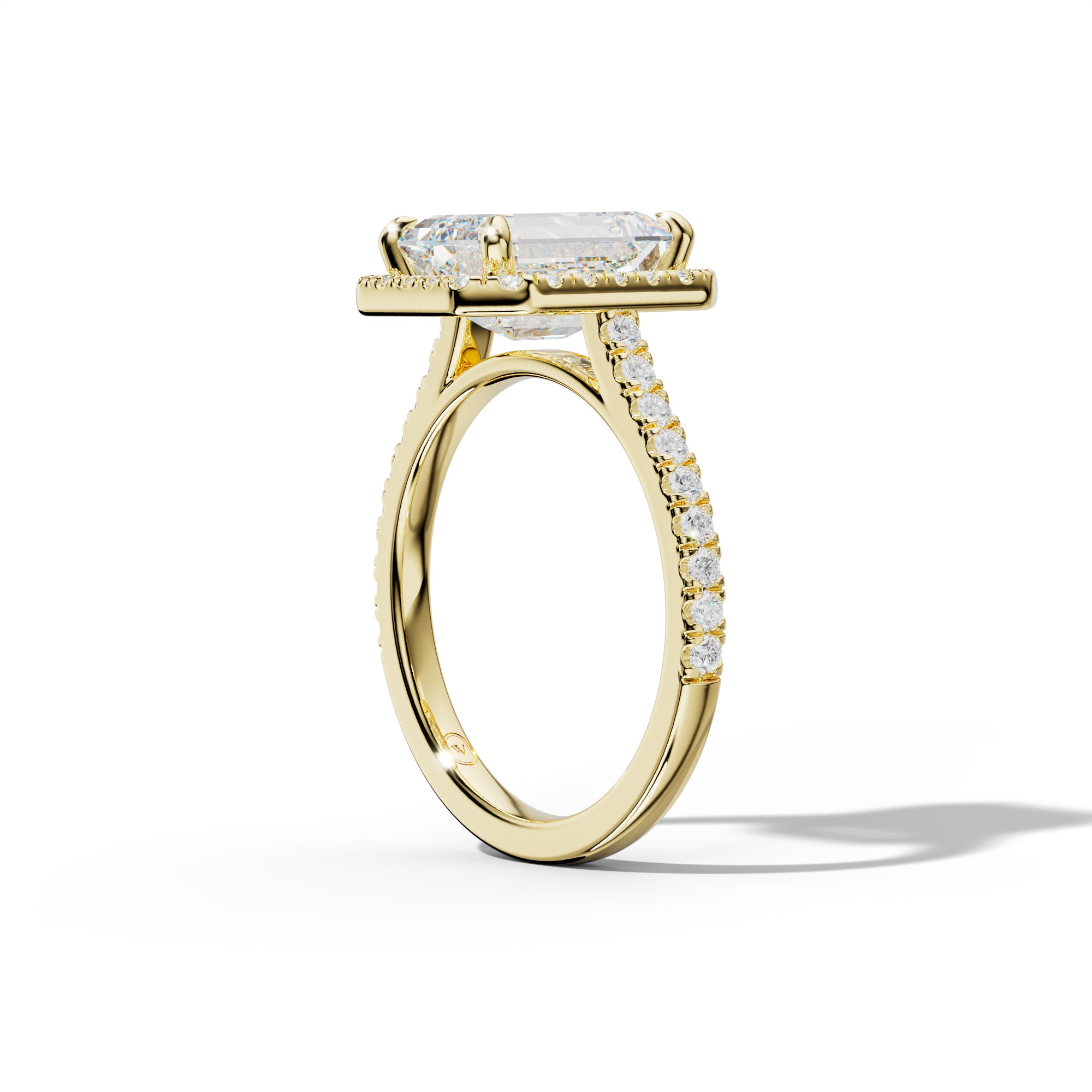 Aspen Emerald Cut Engagement Ring