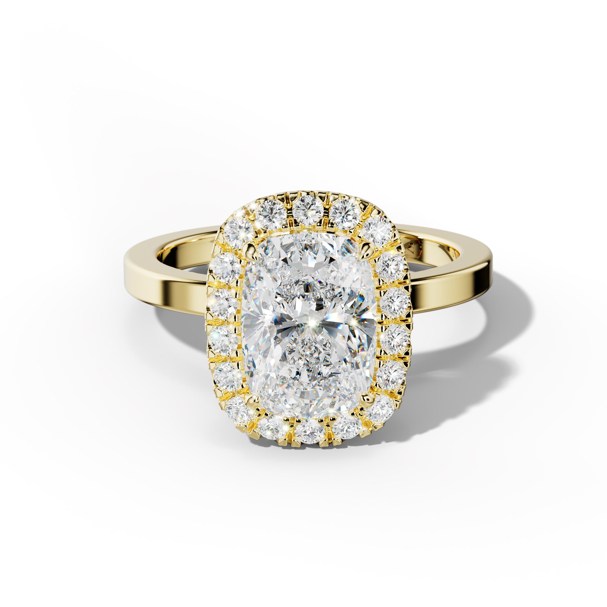 Lila Elongated Cushion Cut Engagement Ring