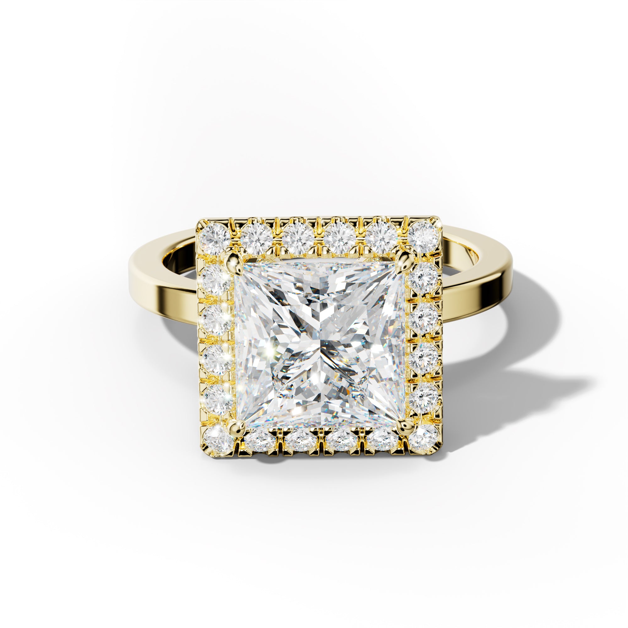Lila Princess Cut Engagement Ring