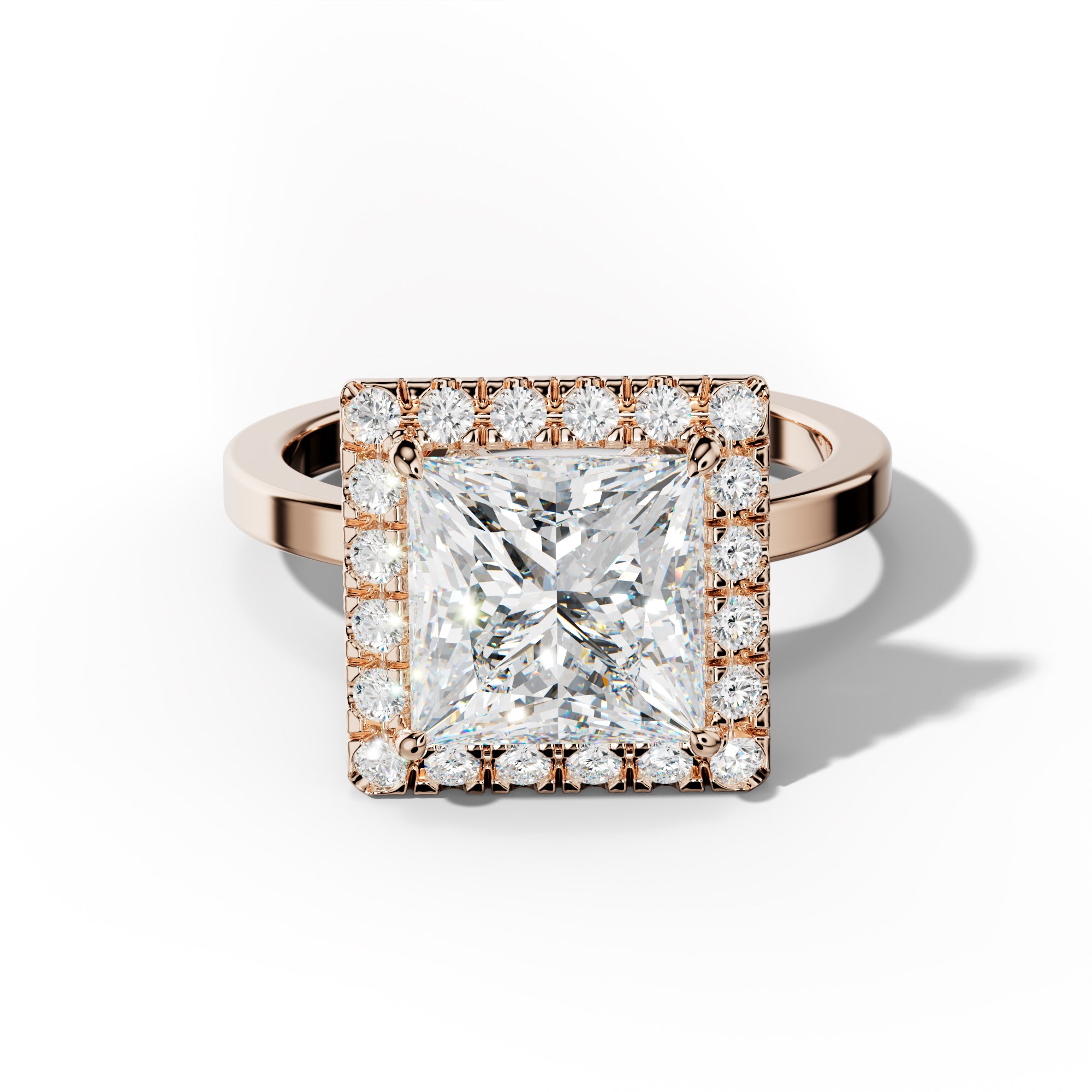Lila Princess Cut Engagement Ring