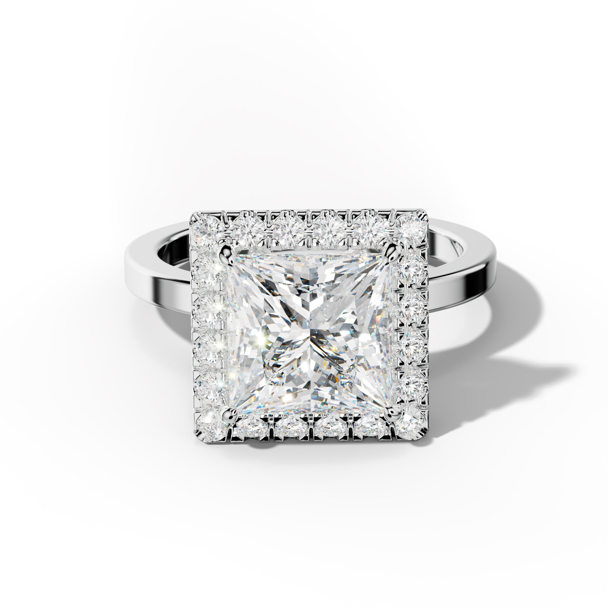 Lila Princess Cut Engagement Ring