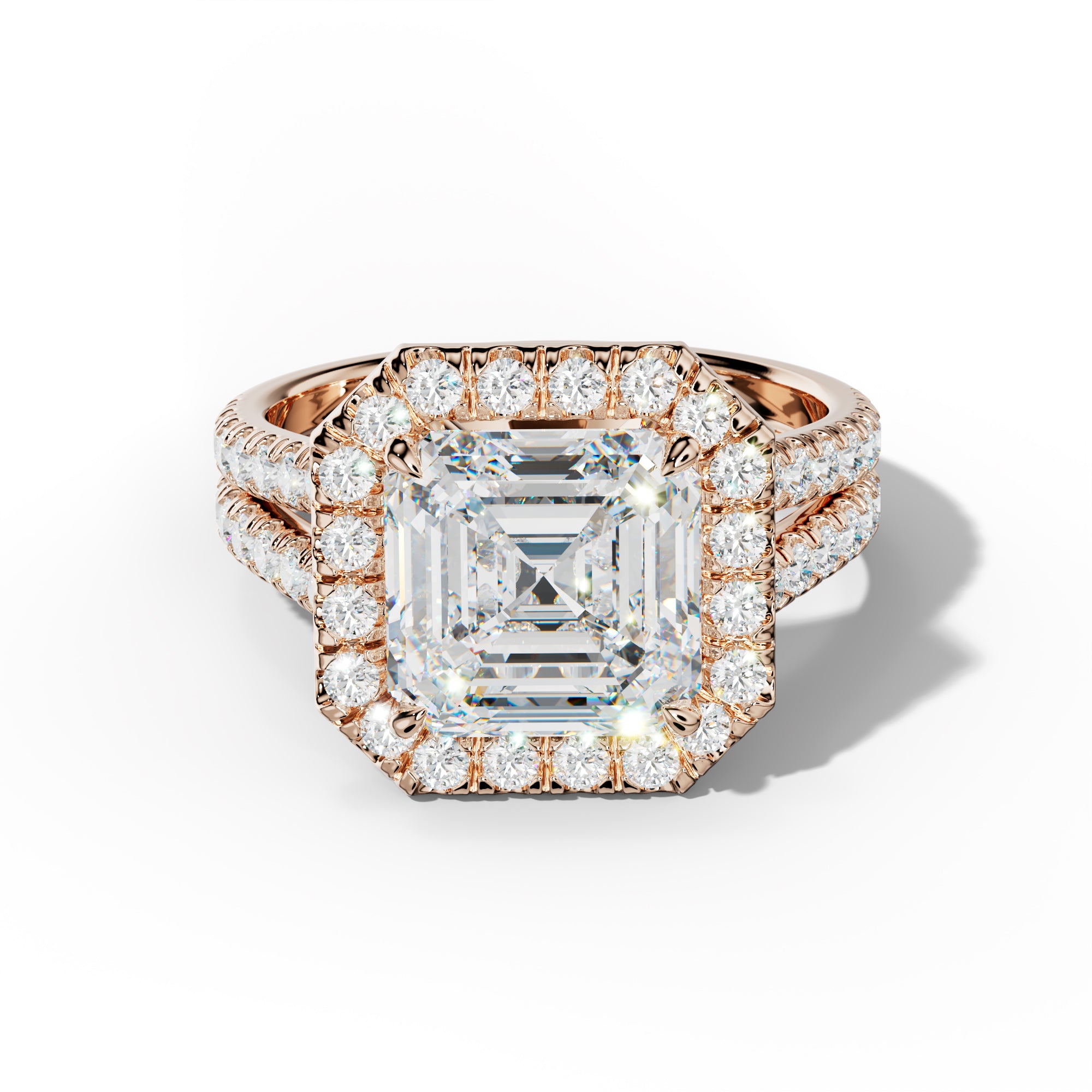 Hailey Asscher Cut  Engagement Ring