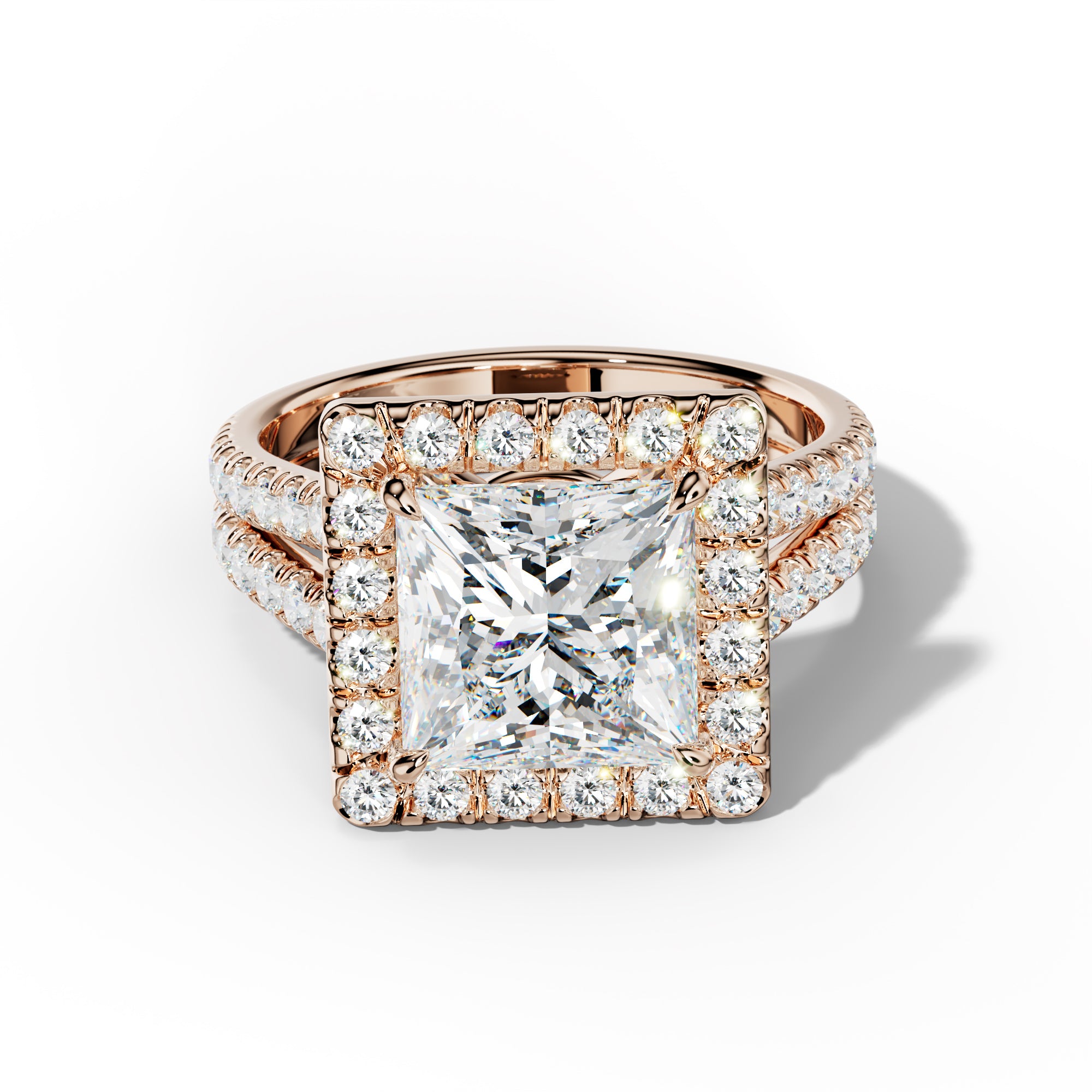 Hailey Princess Cut Engagement Ring