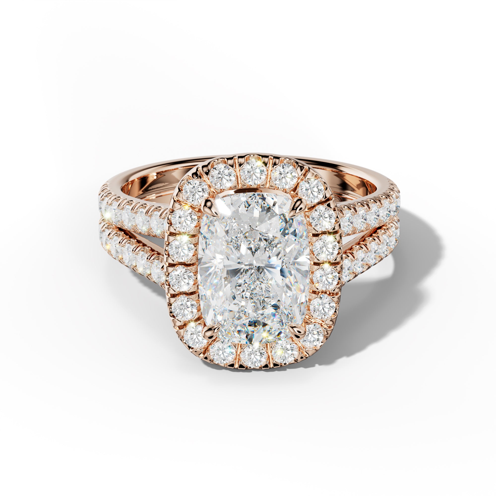 Hailey Elongated Cushion Cut Engagement Ring