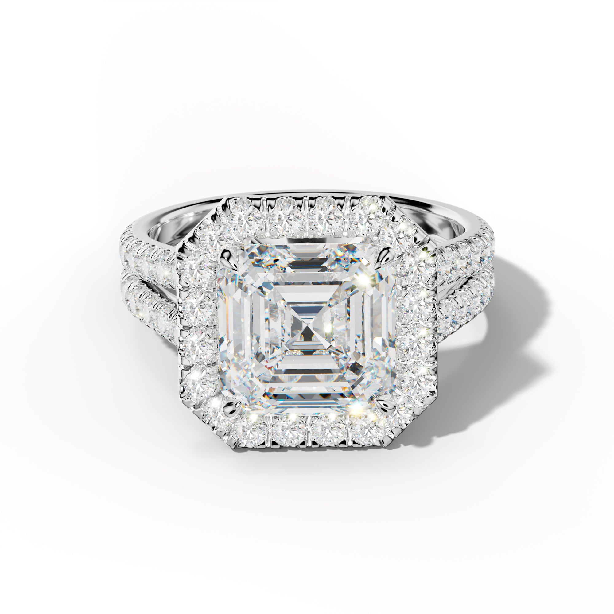 Hailey Asscher Cut  Engagement Ring