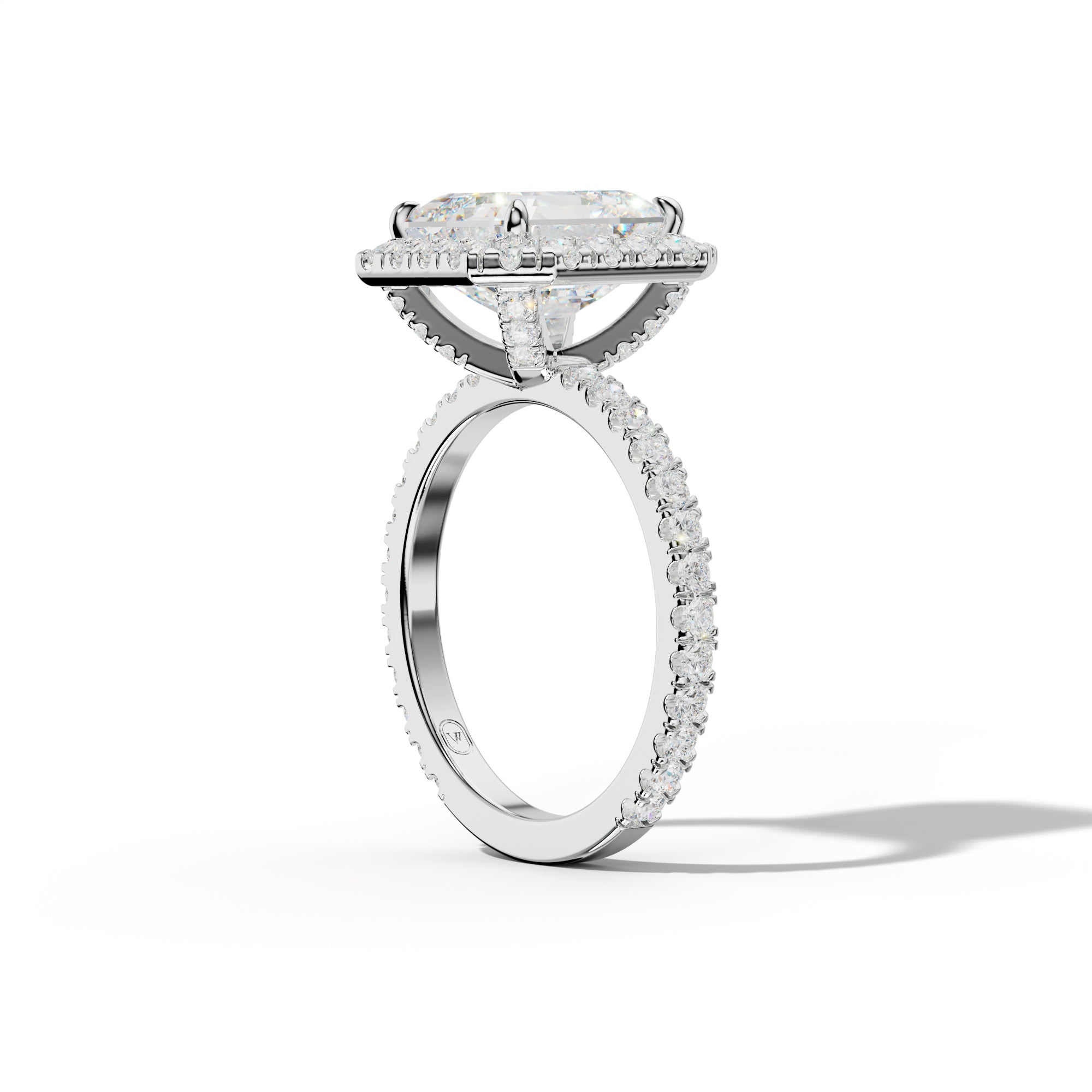 Sadie Asscher Cut  Engagement Ring