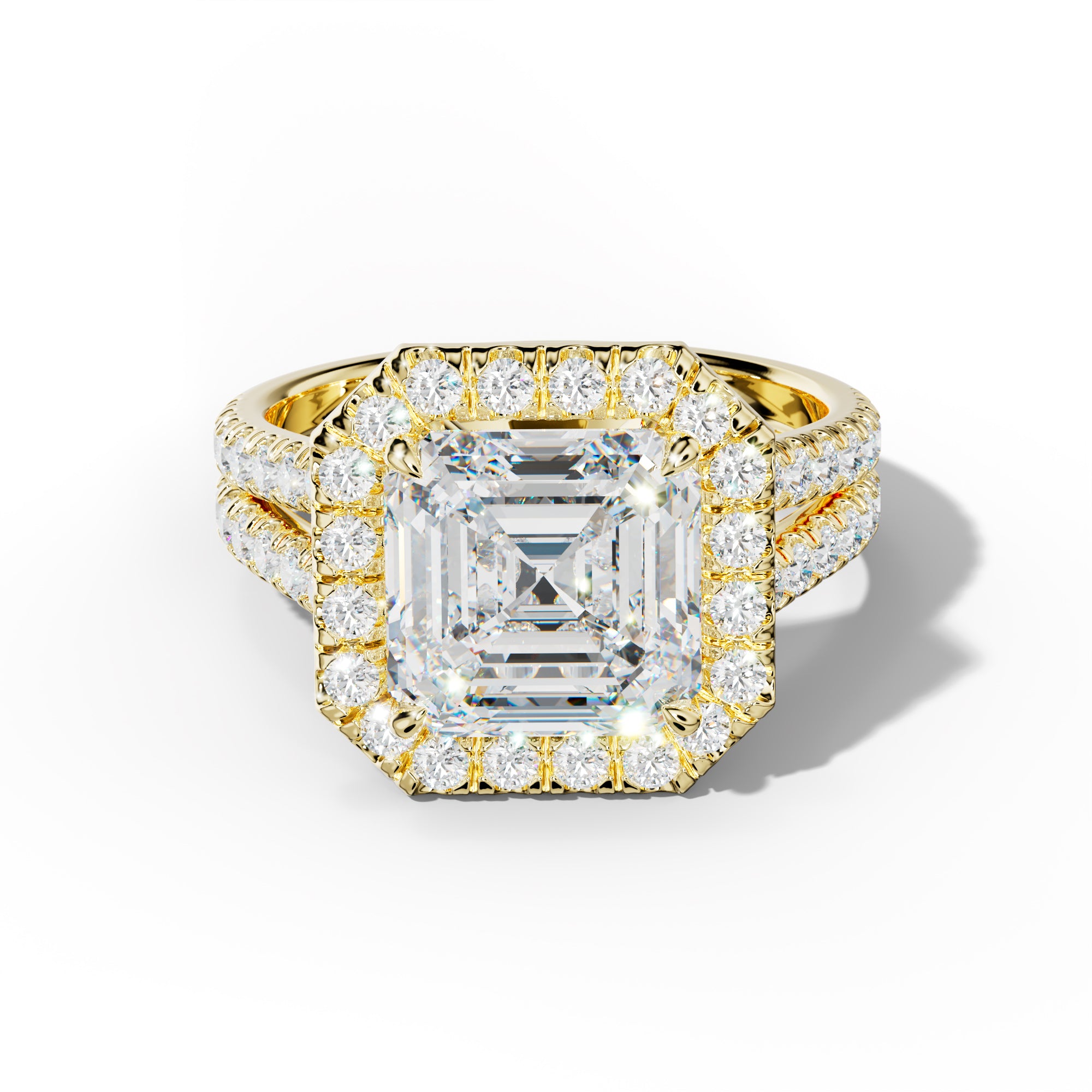 Hailey Asscher Cut  Engagement Ring