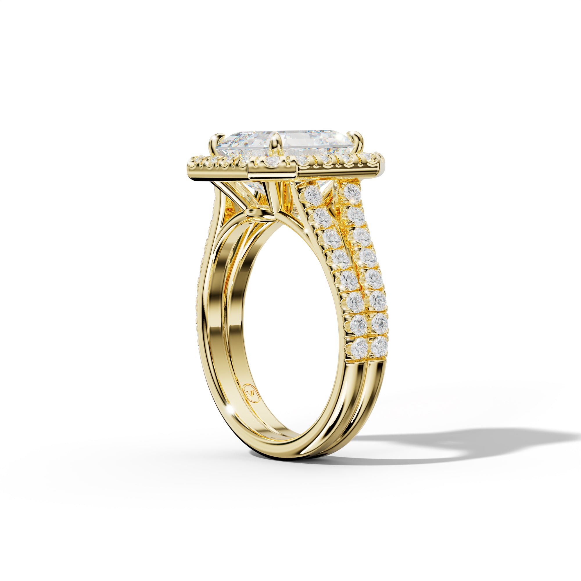 Hailey Asscher Cut  Engagement Ring