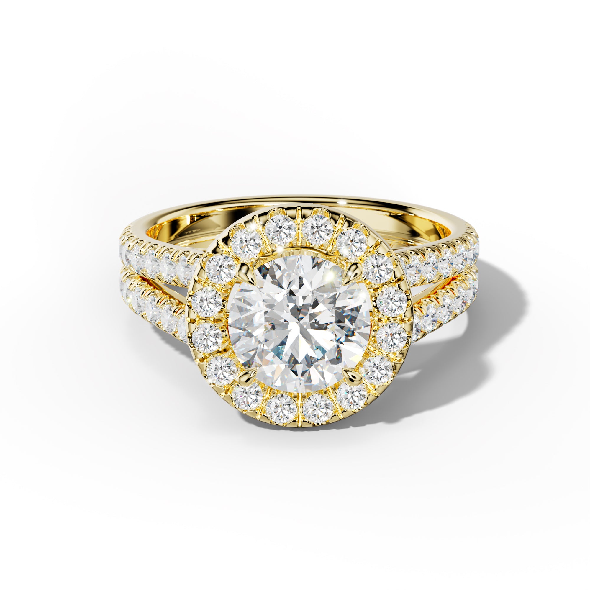 Hailey Round Diamond Engagement Ring