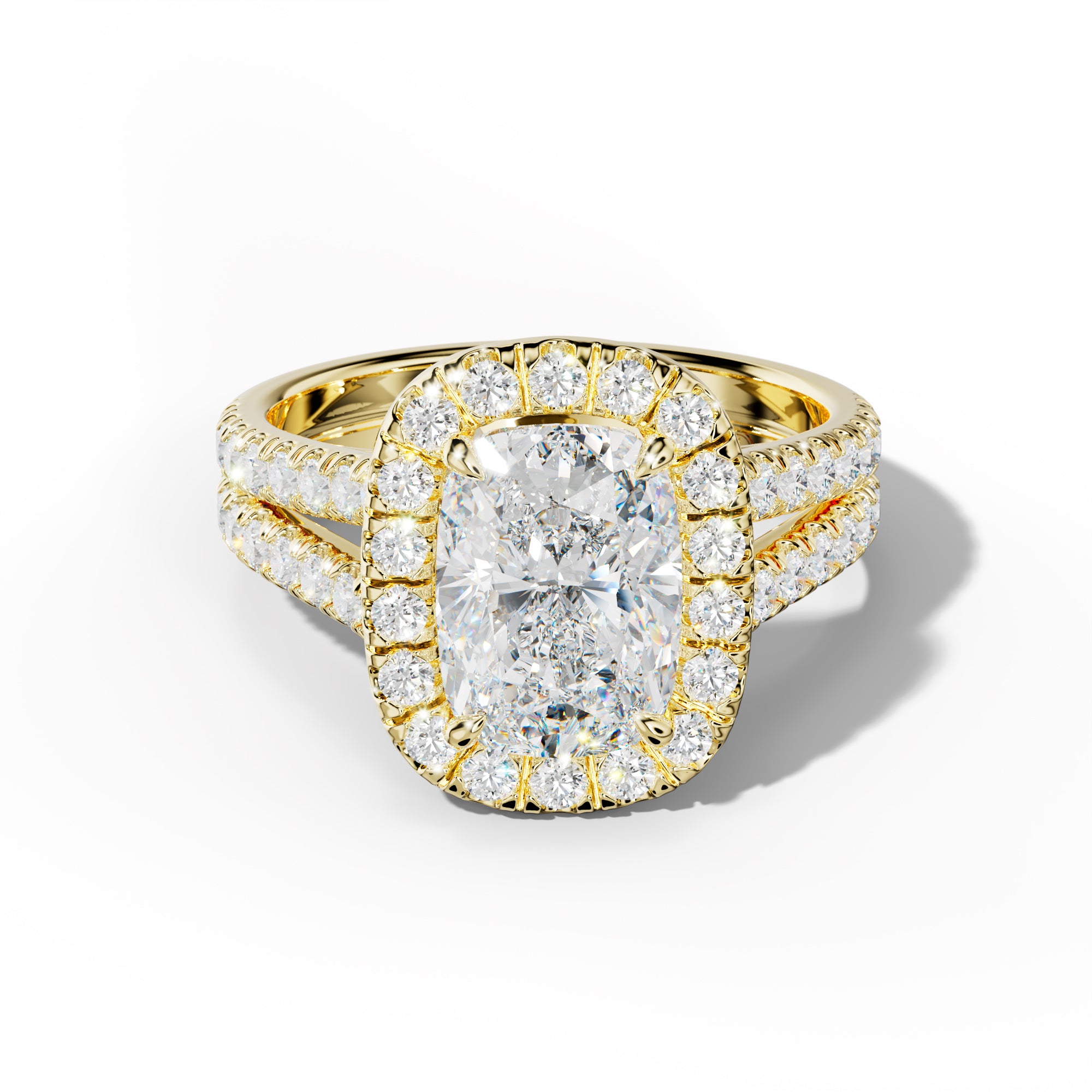 Hailey Elongated Cushion Cut Engagement Ring