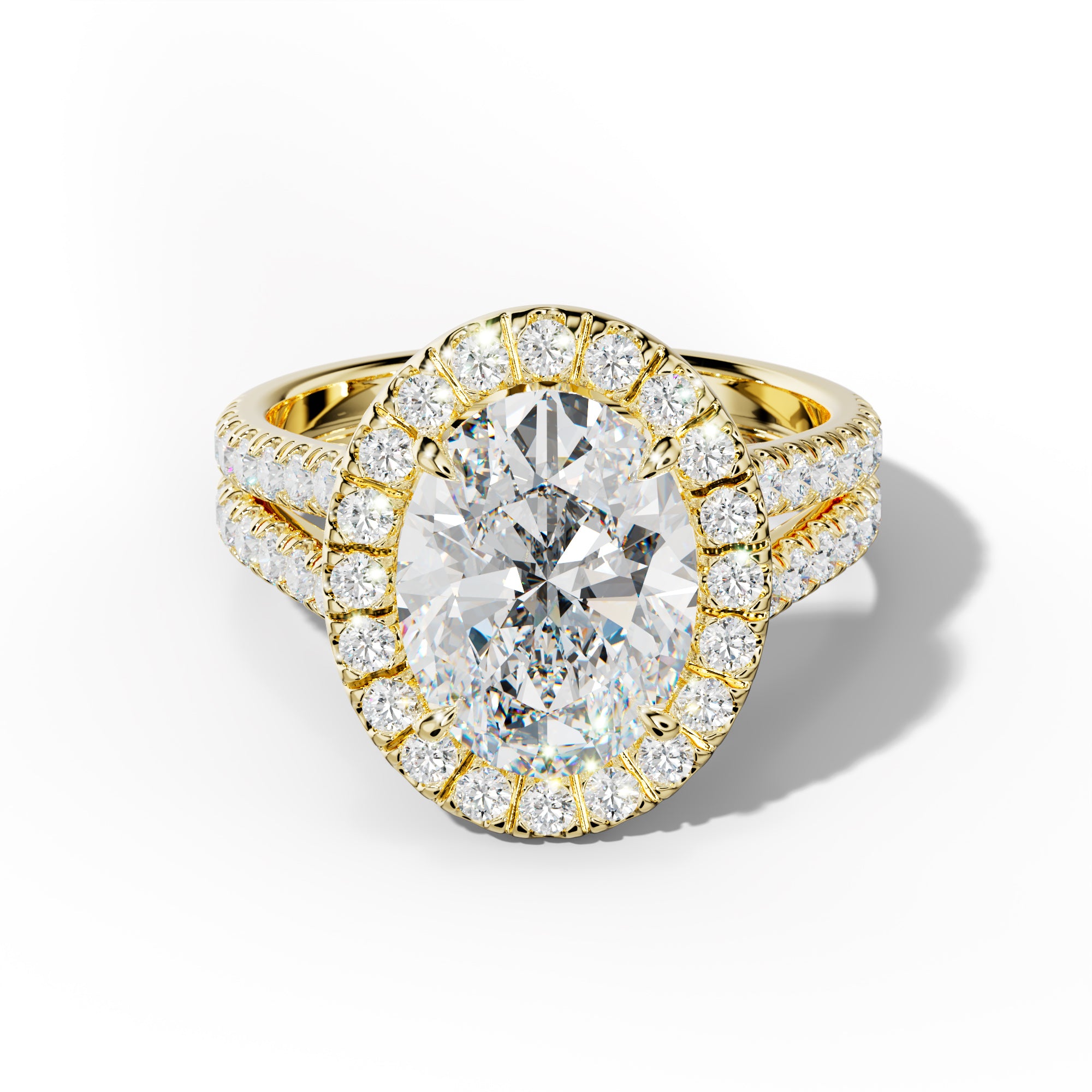 Hailey Oval Diamond Engagement Ring