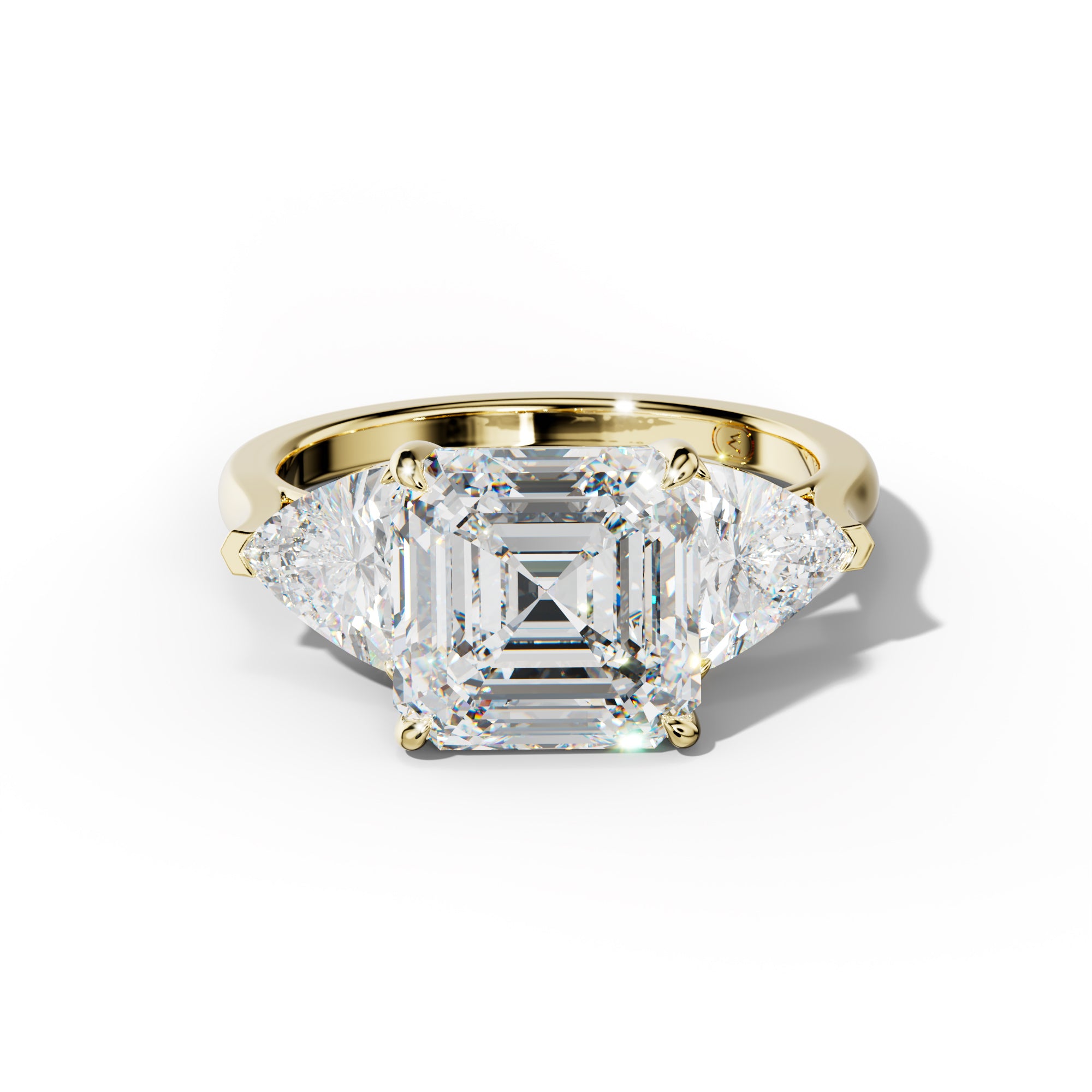 Ivy Asscher Cut  Engagement Ring