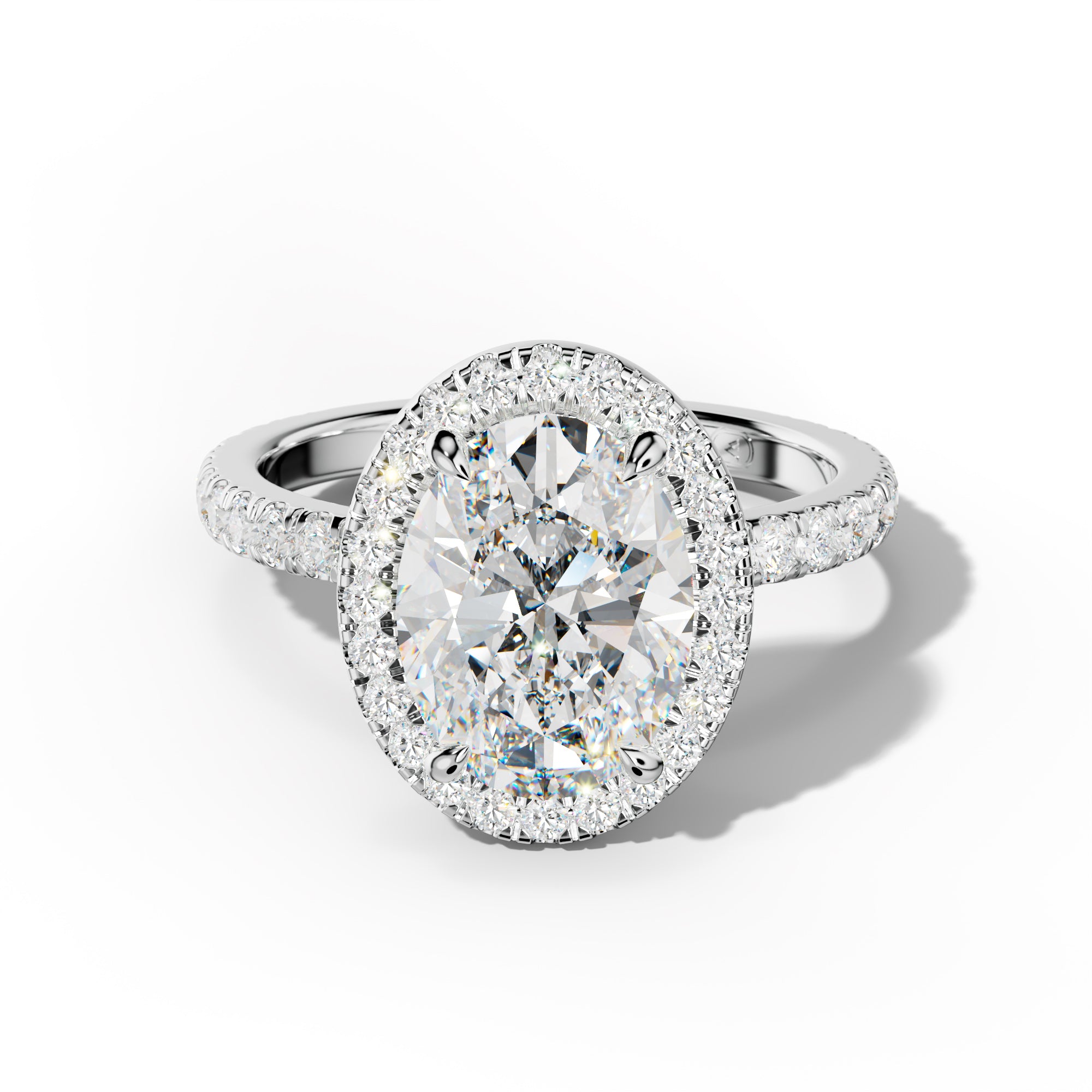 Julia Oval Diamond Engagement Ring