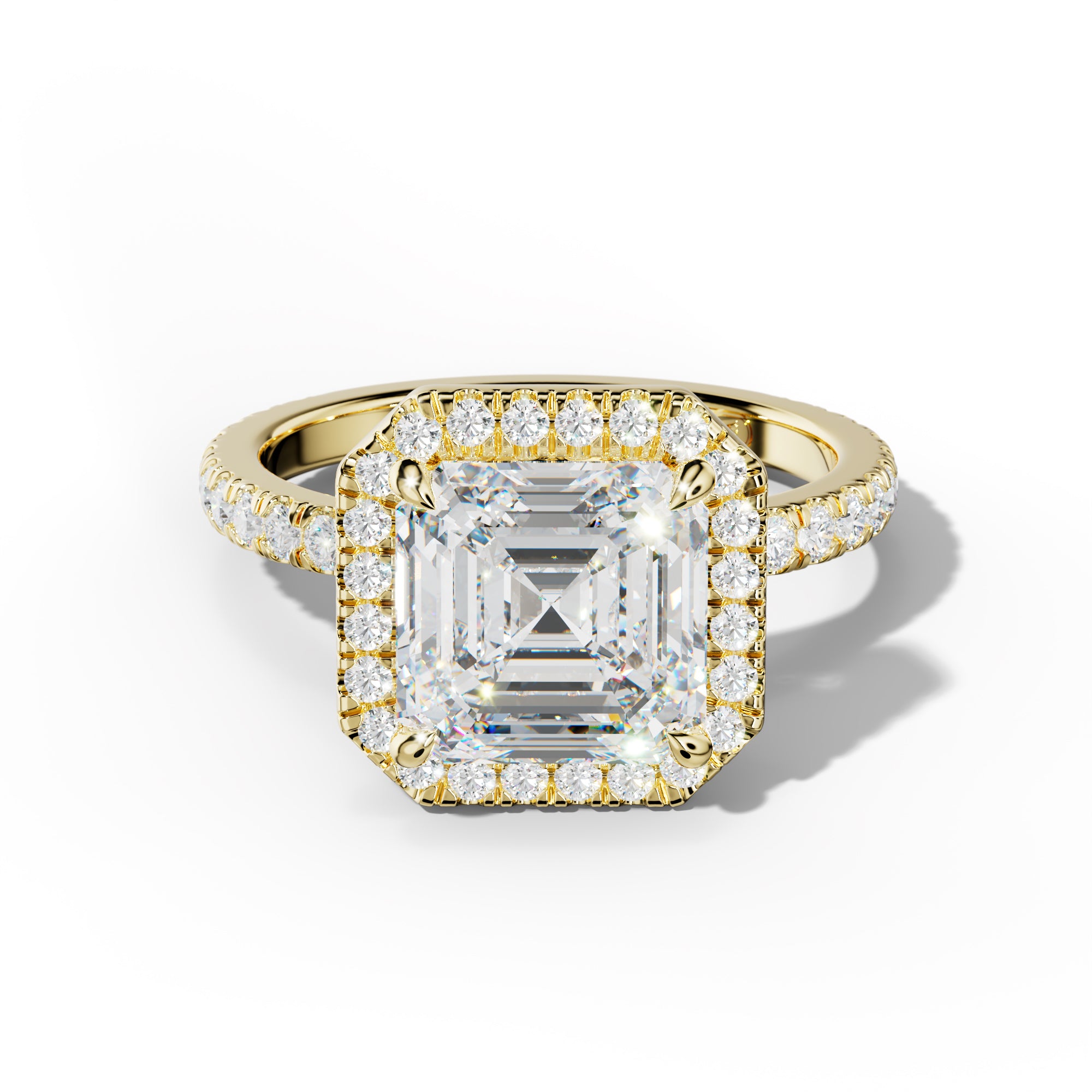 Julia Asscher Cut  Engagement Ring