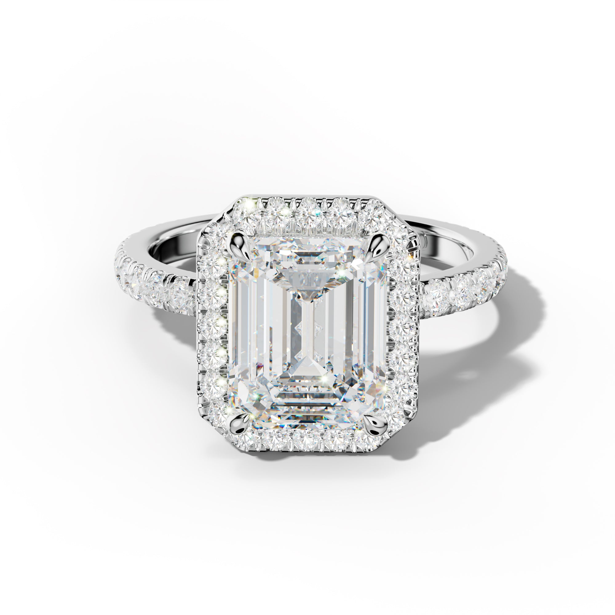Julia Emerald Cut Engagement Ring