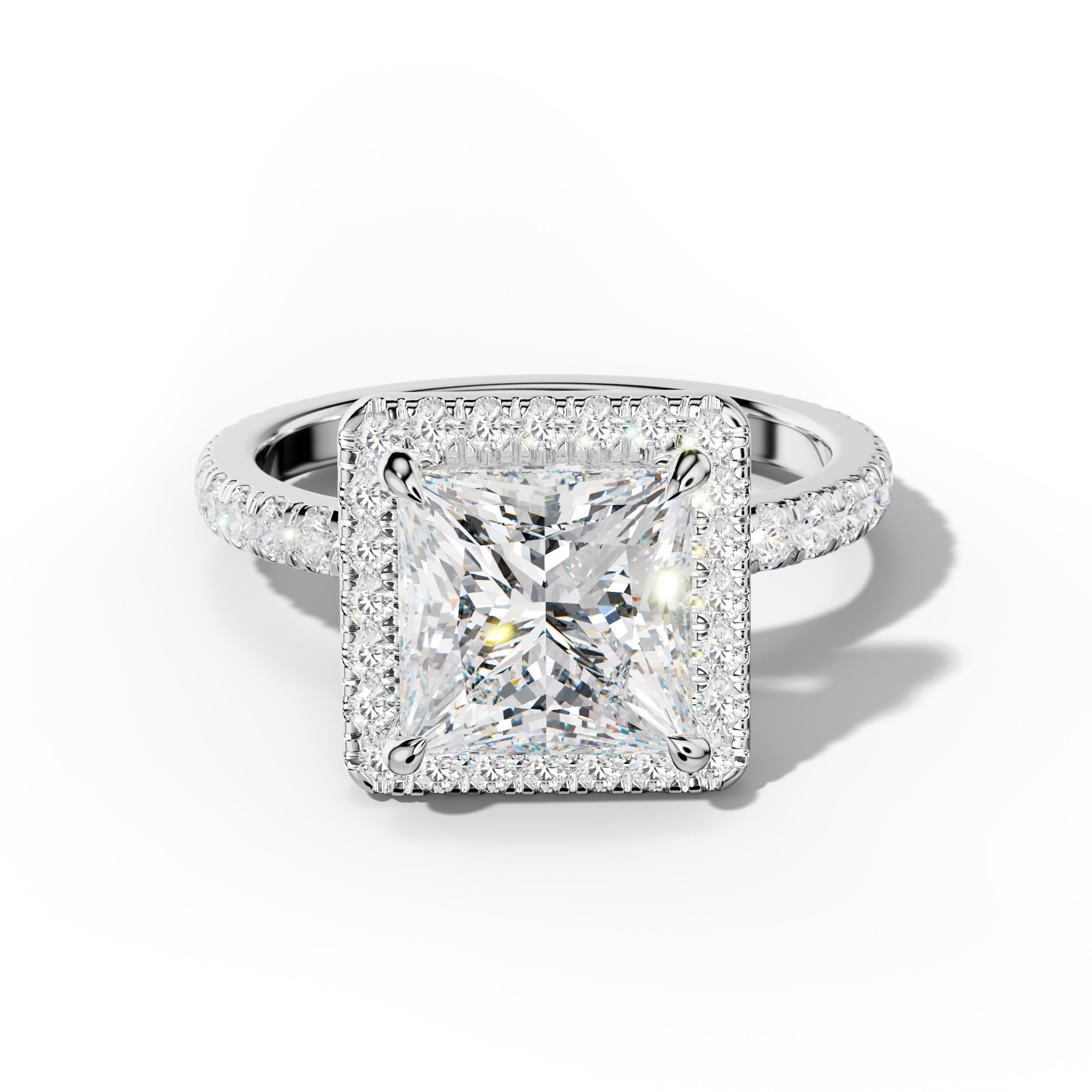 Julia Princess Cut Engagement Ring