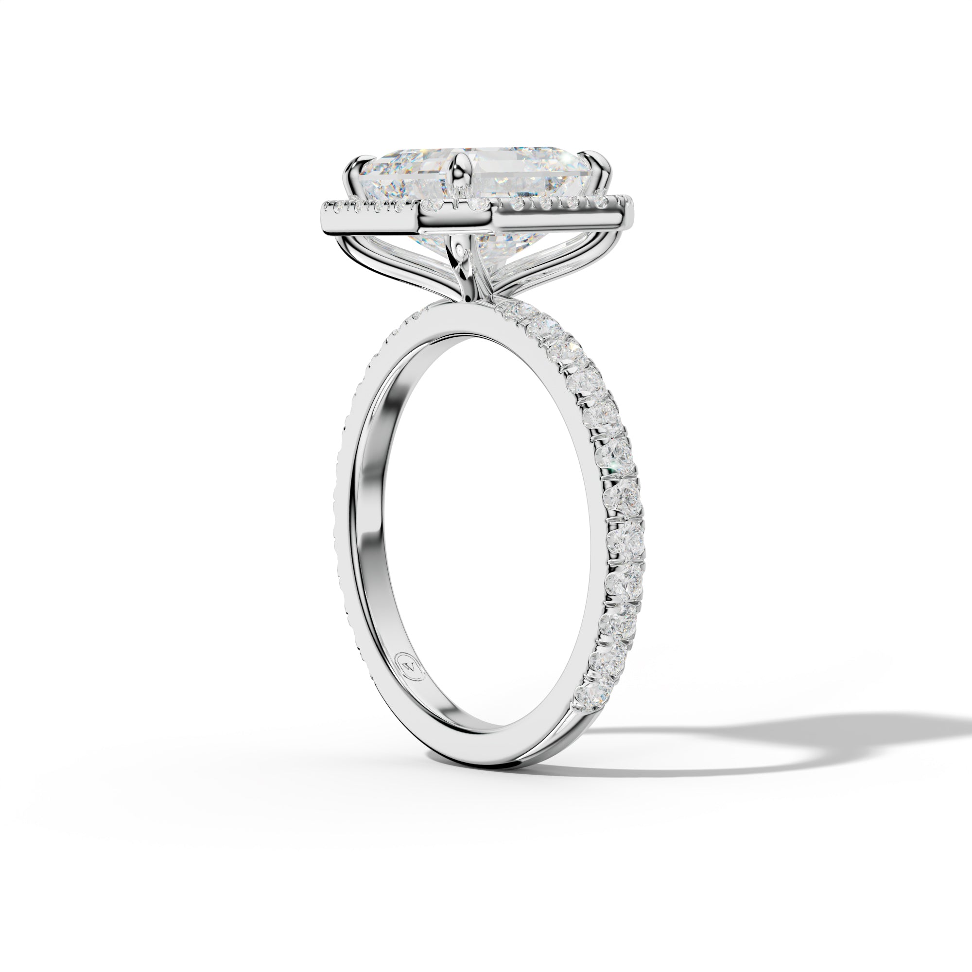 Julia Asscher Cut  Engagement Ring