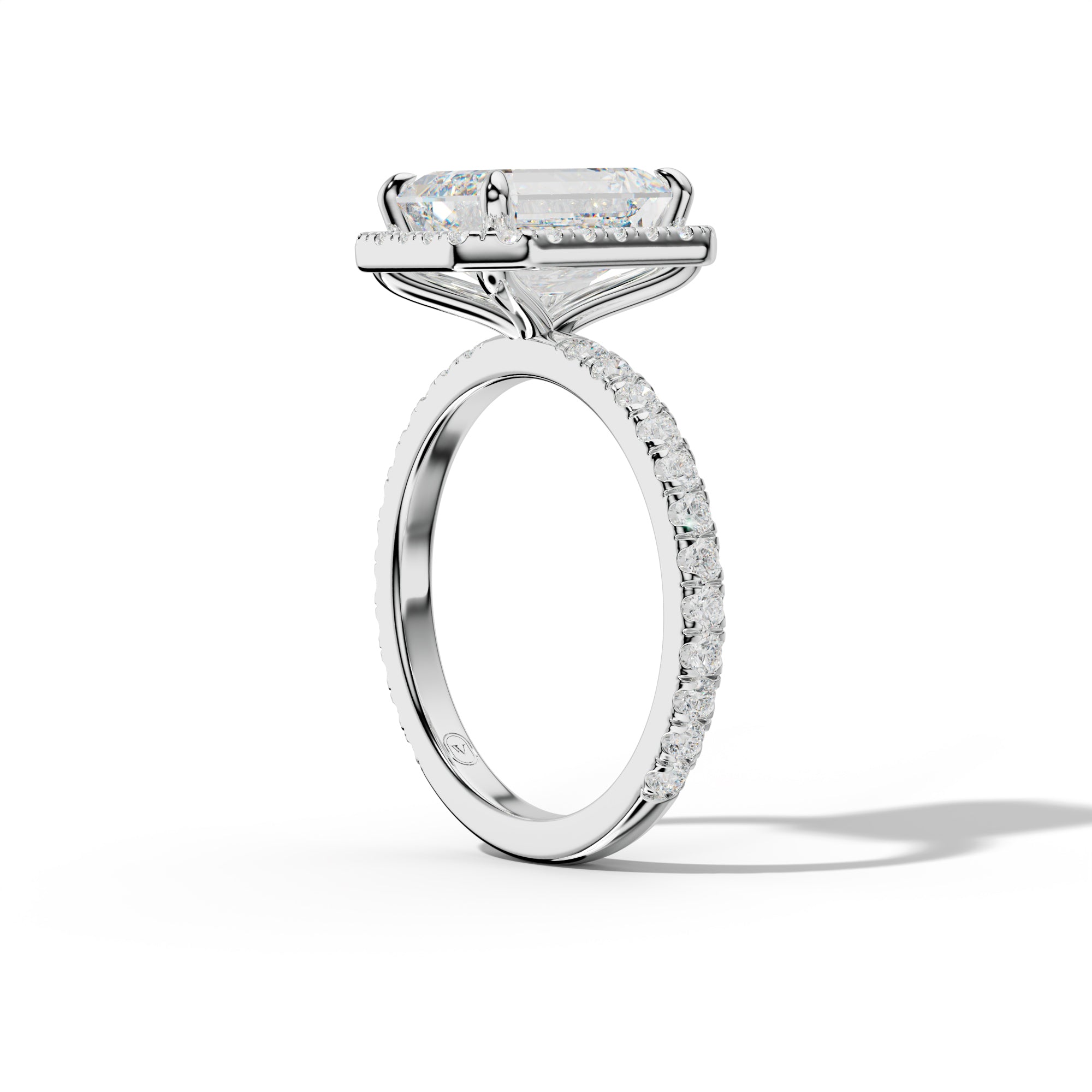 Julia Emerald Cut Engagement Ring
