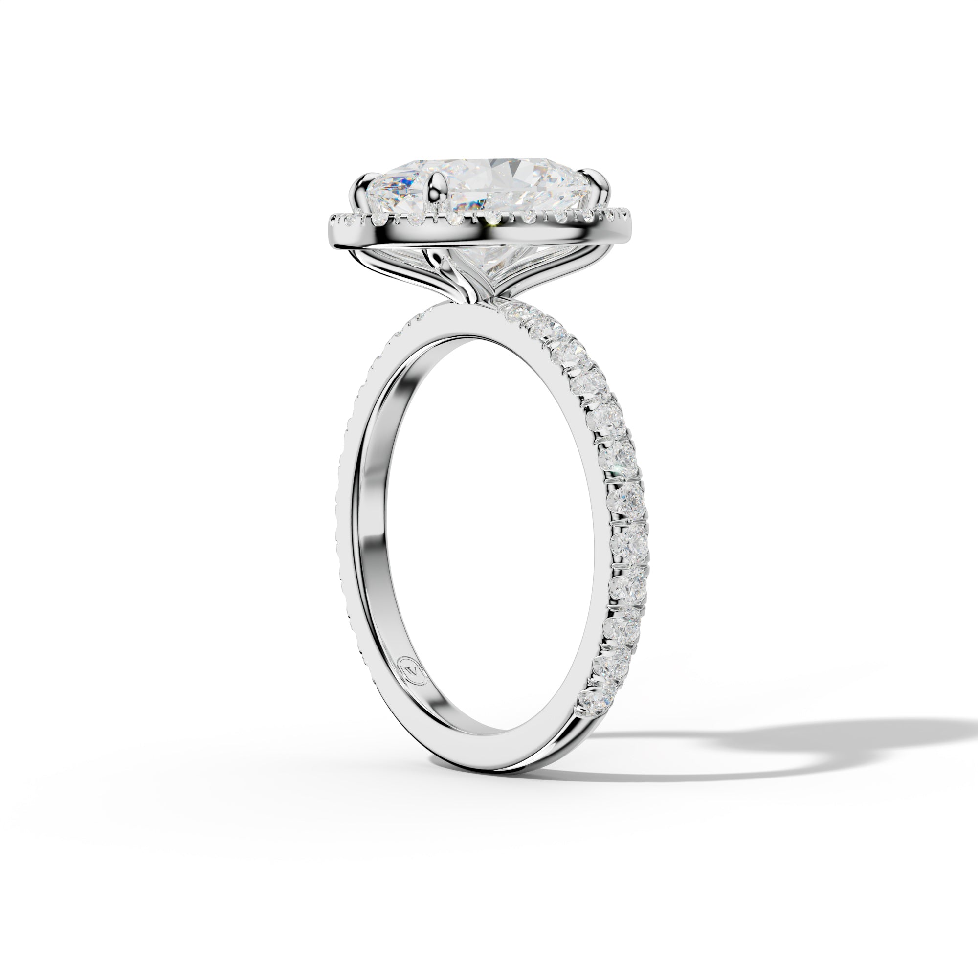 Julia Oval Diamond Engagement Ring