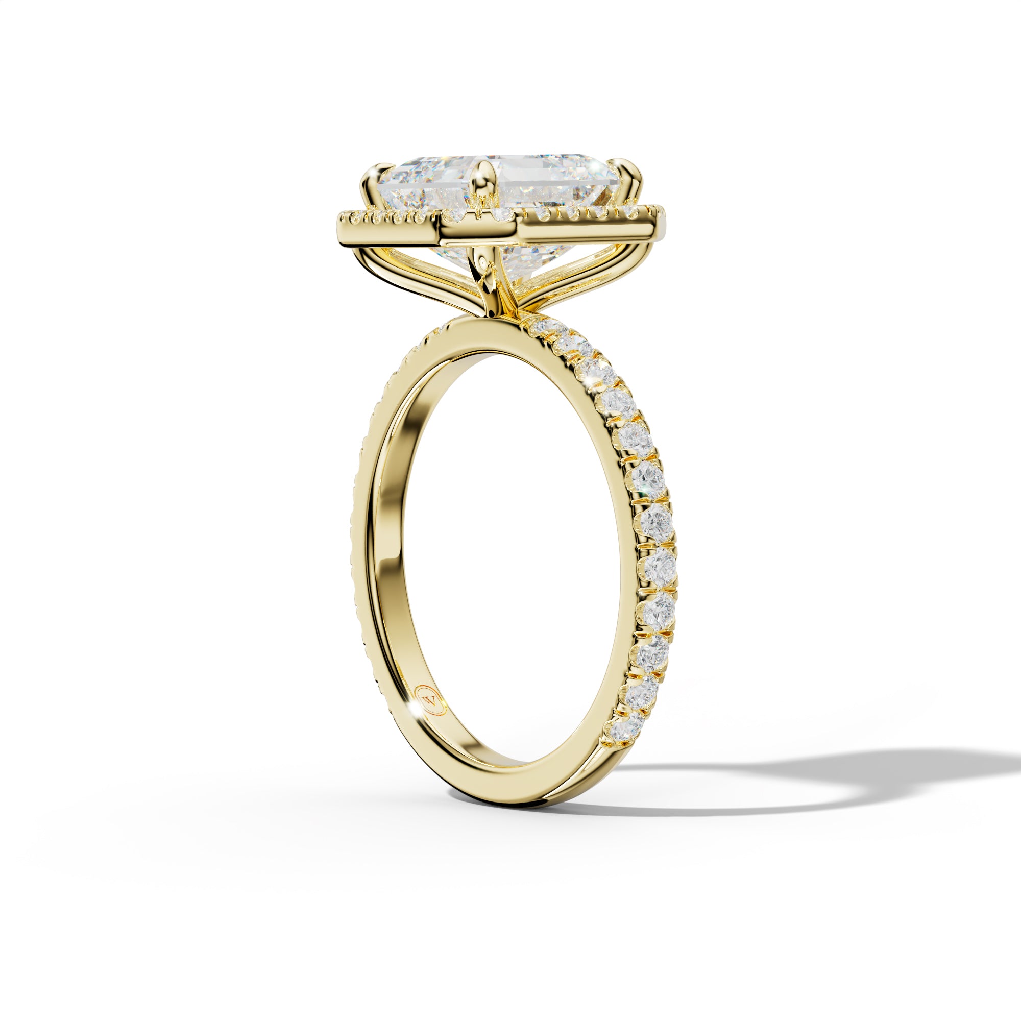 Julia Asscher Cut  Engagement Ring