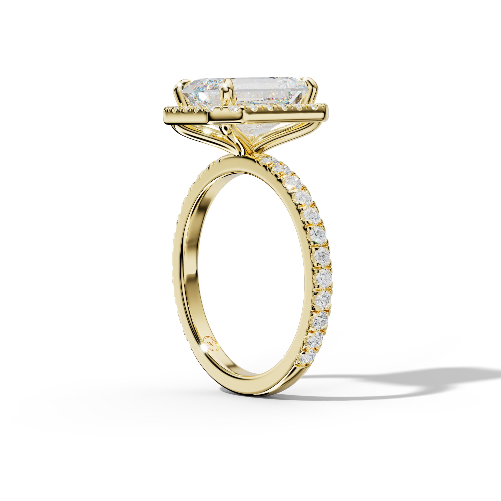 Julia Emerald Cut Engagement Ring