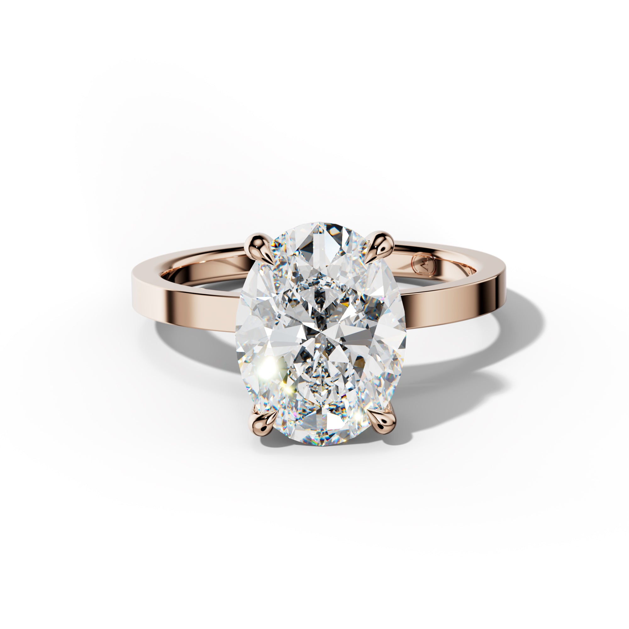 Gabriella Oval Diamond Engagement Ring