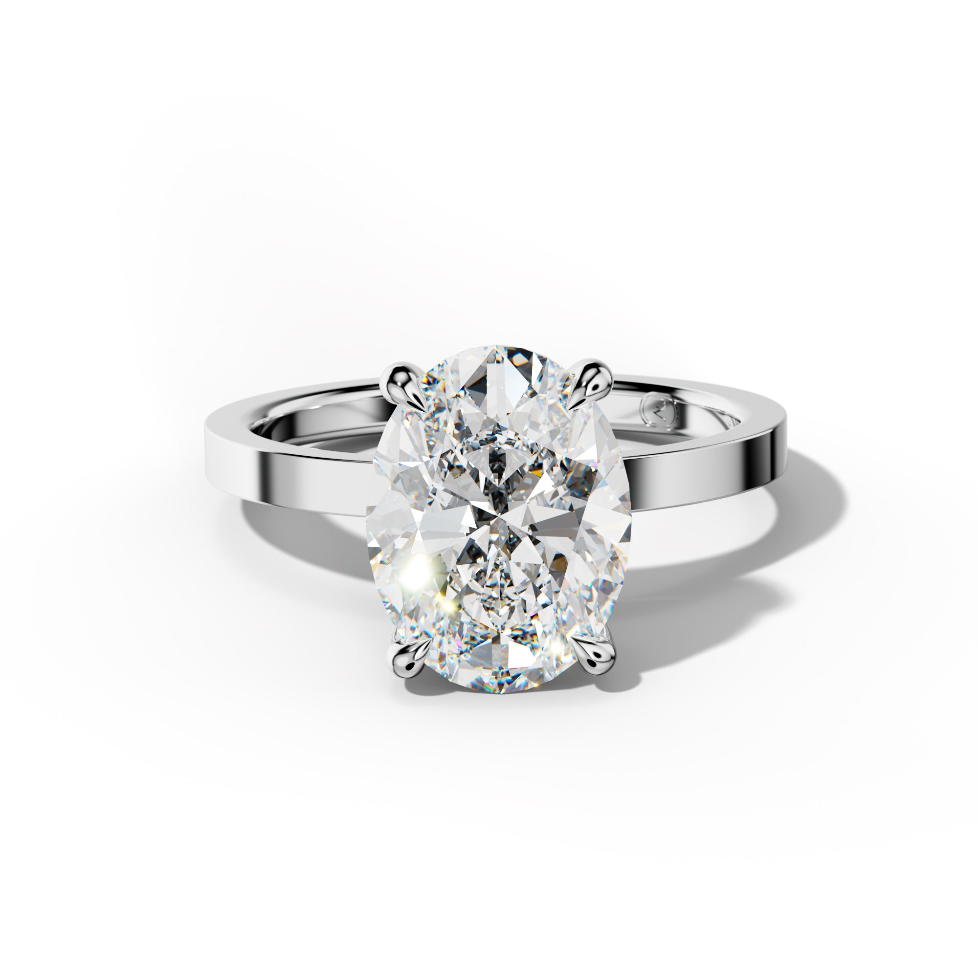 Gabriella Oval Diamond Engagement Ring