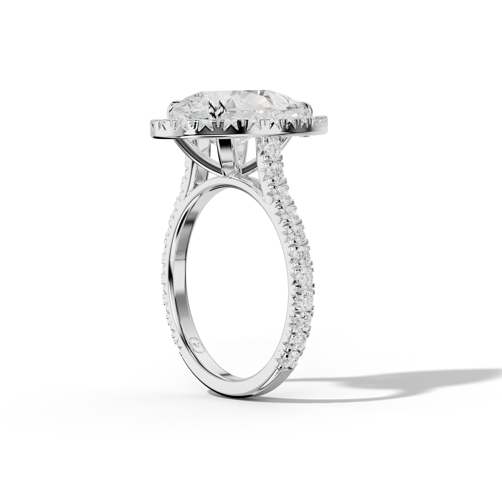 Adeline Pear Shape Engagement Ring French