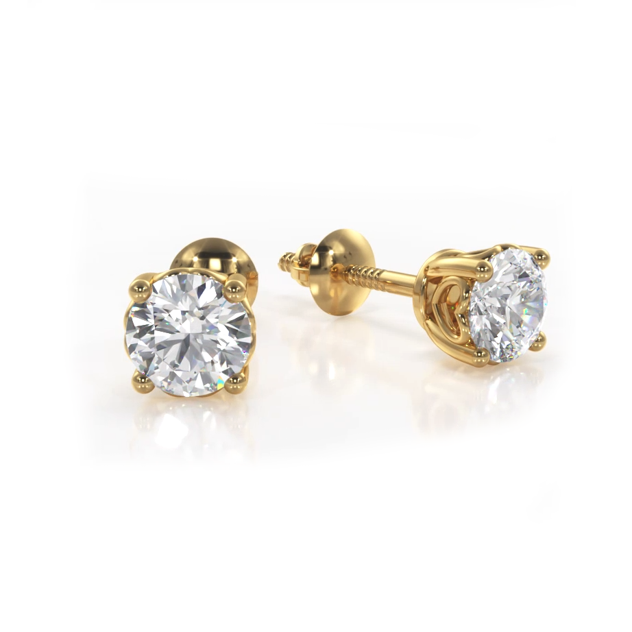 Dearest Sweetheart Diamond Stud Earrings