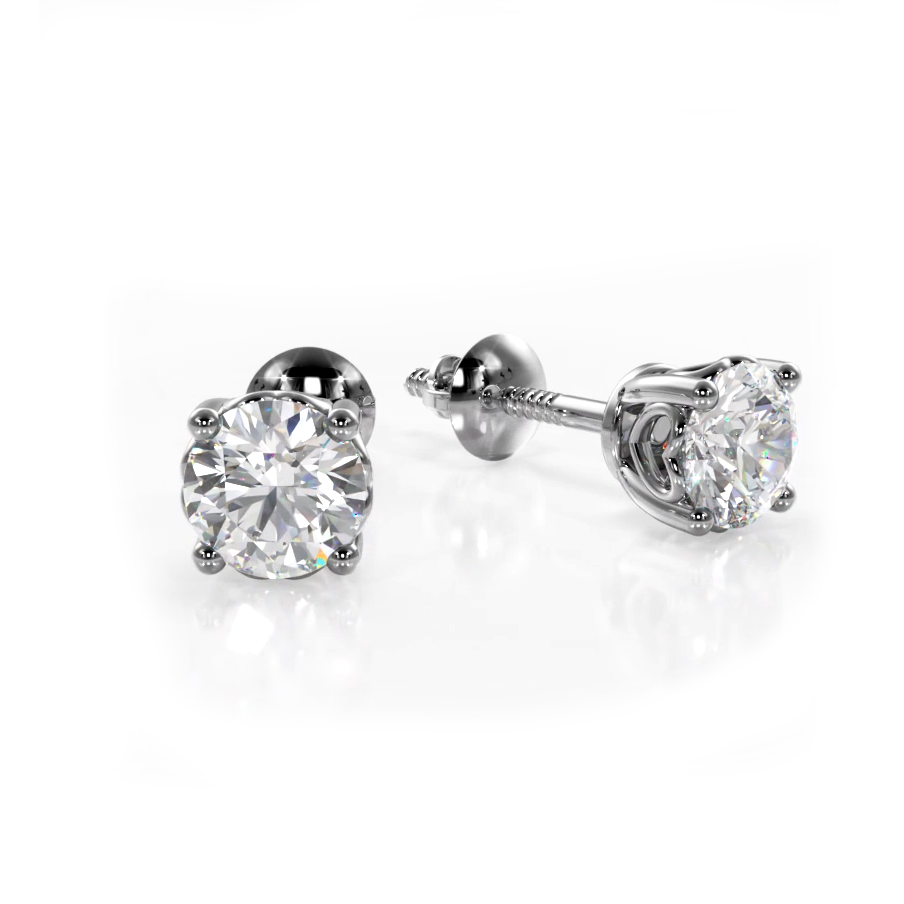 Dearest Sweetheart Diamond Stud Earrings