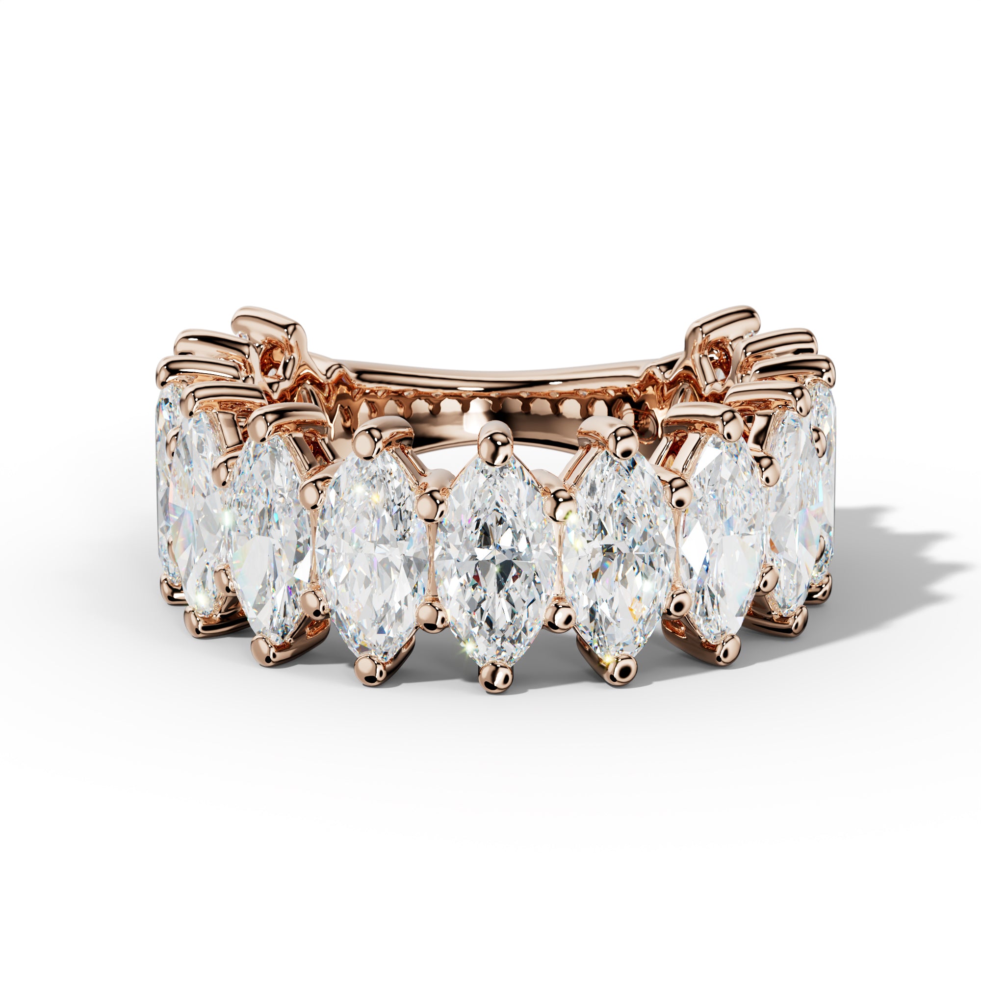6.0 Carat Marquise Diamond 3/4 Anniversary Band