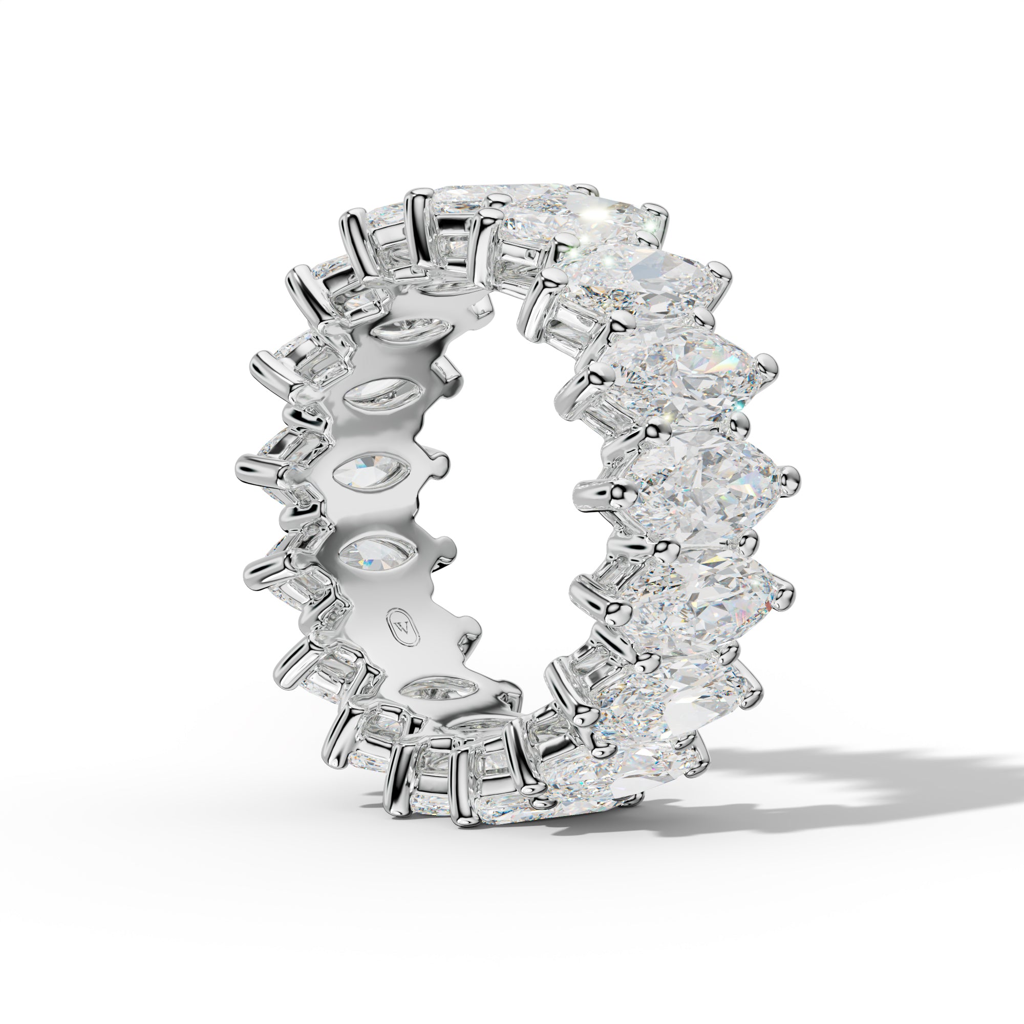 7.0 Carat Marquise Diamond Eternity Band Shared Prong