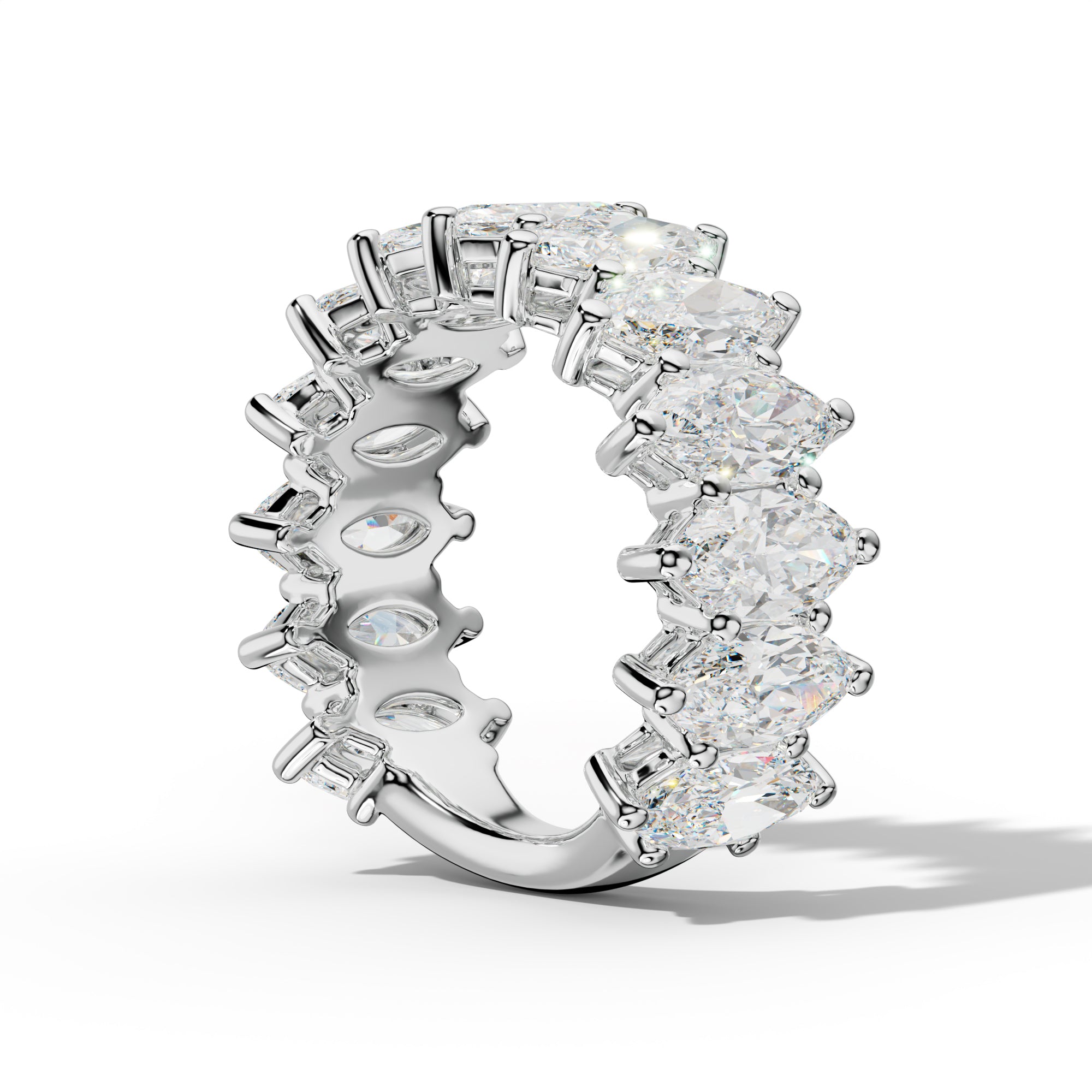 6.0 Carat Marquise Diamond 3/4 Anniversary Band