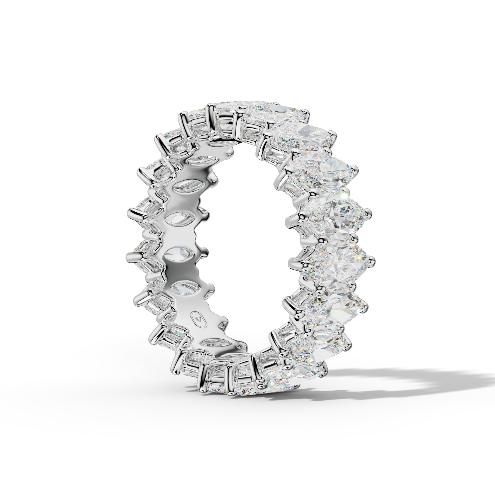 5.0 Carat Marquise Diamond Eternity Band Shared Prong