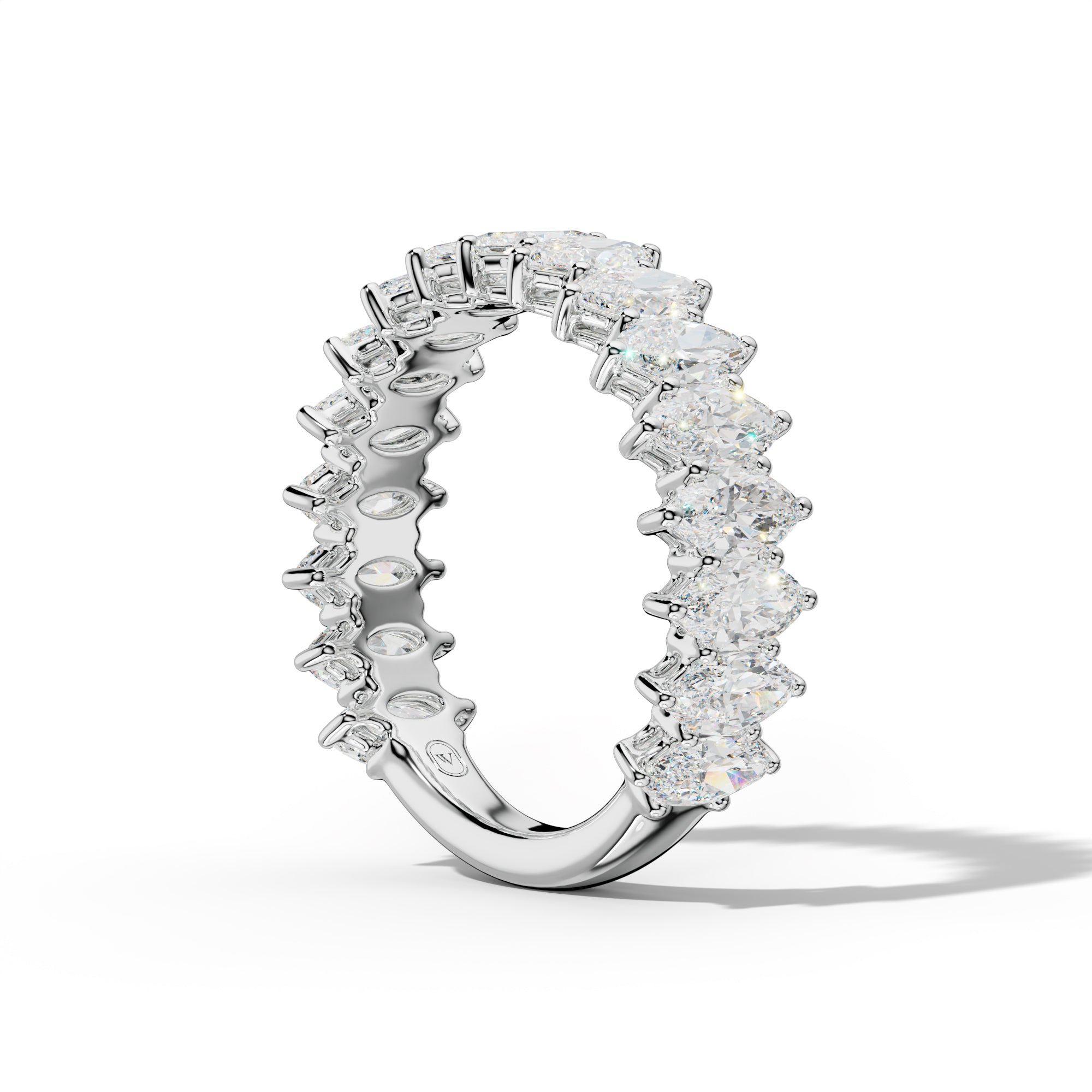 3.0 Carat Marquise Diamond 3/4 Anniversary Band