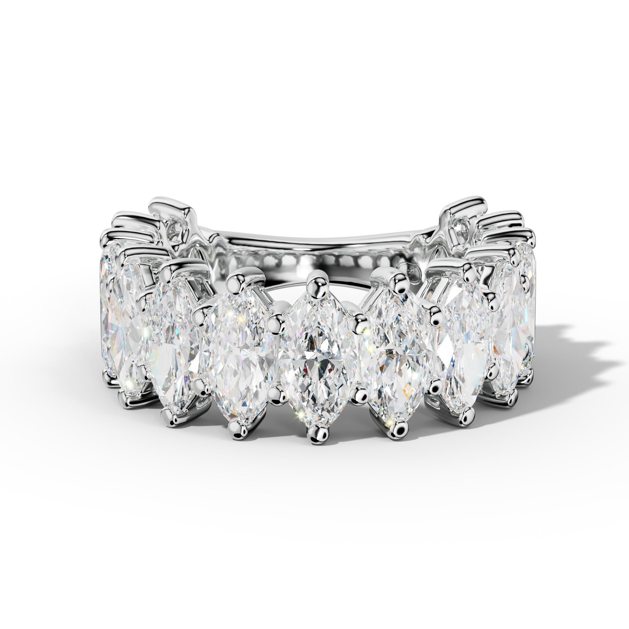 6.0 Carat Marquise Diamond 3/4 Anniversary Band
